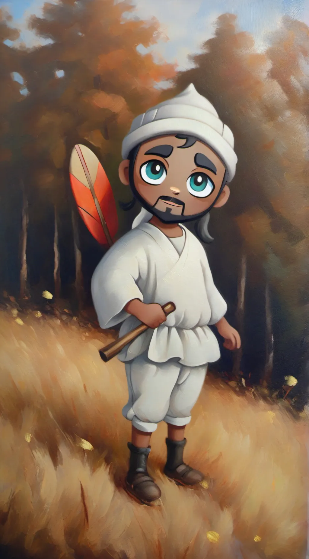 ai character: Gray Sprunki background