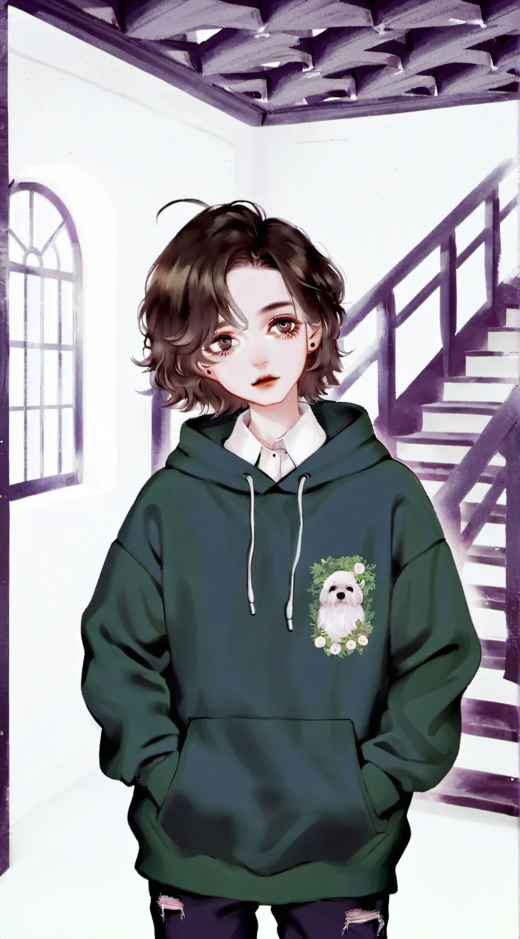 ai character: Lucy  background