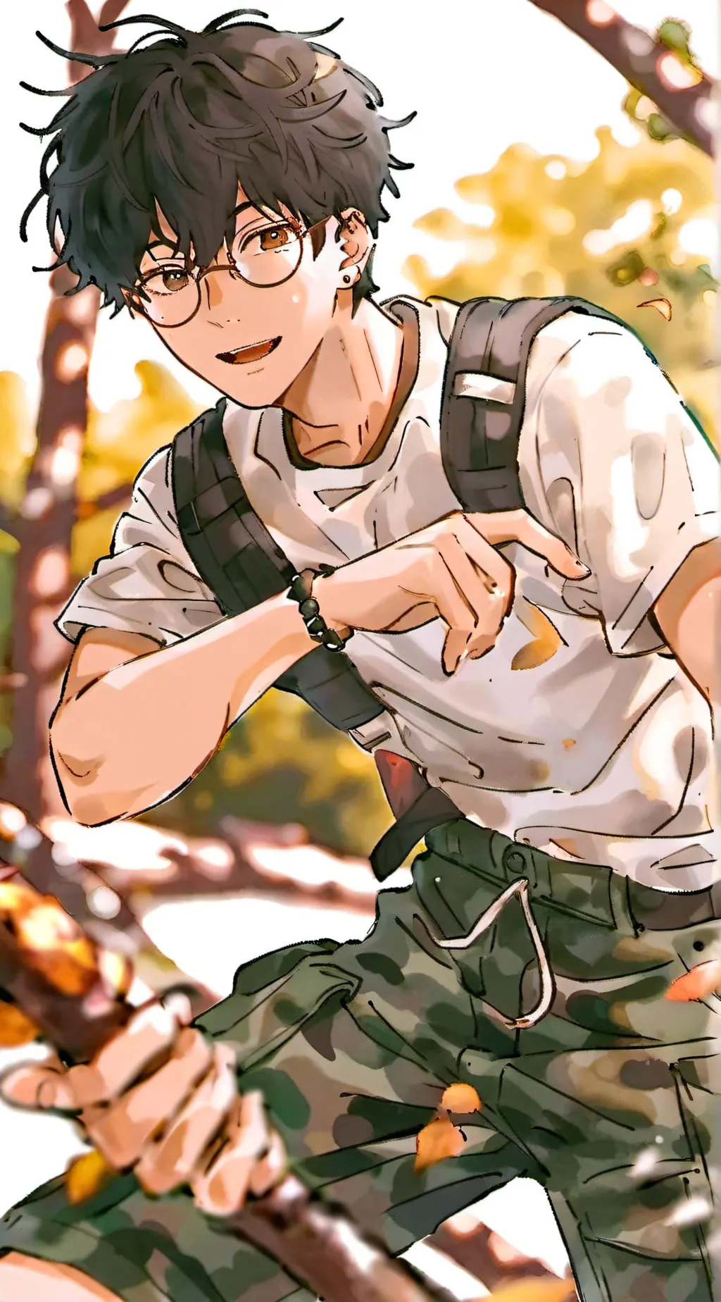 ai character: Luca!!🎧🦈 background