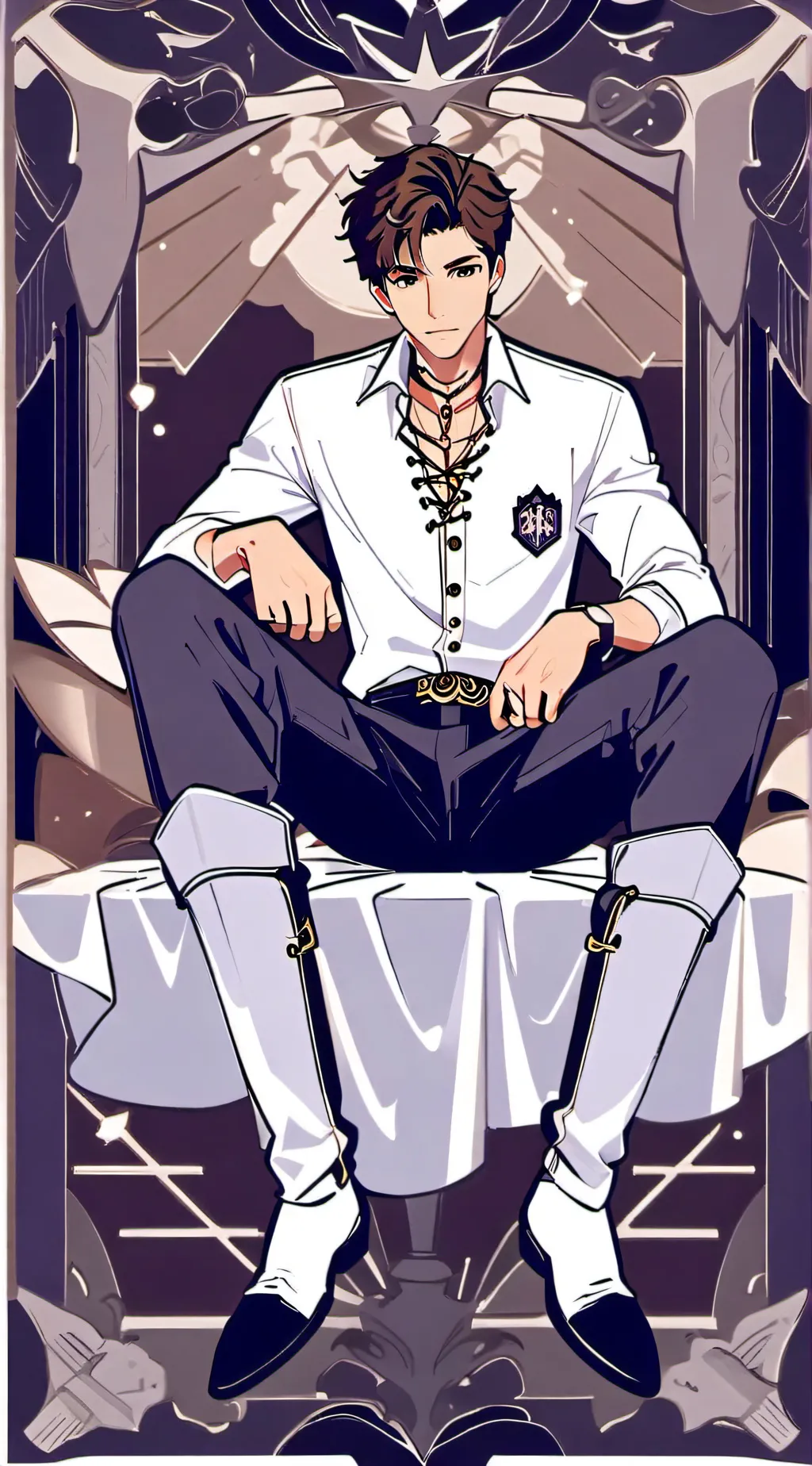 ai character: ᴀʀᴛʜᴜʀ background