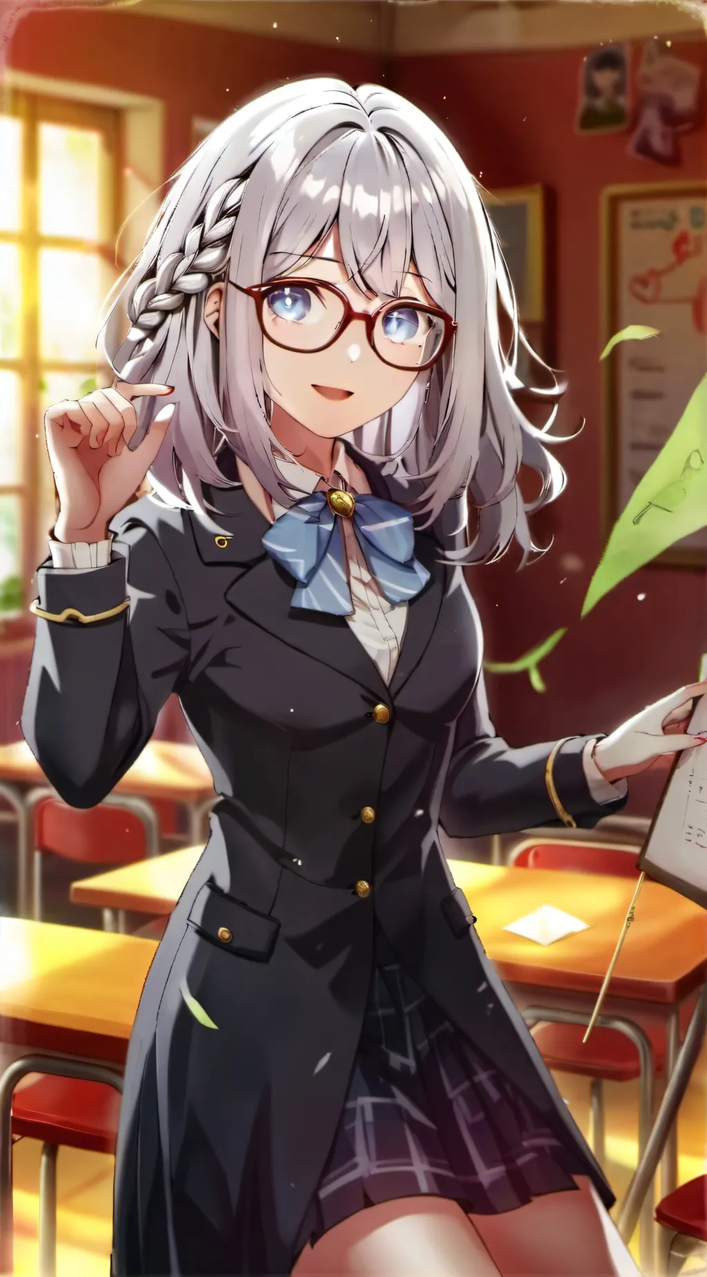 ai character: miss Kendrick  background