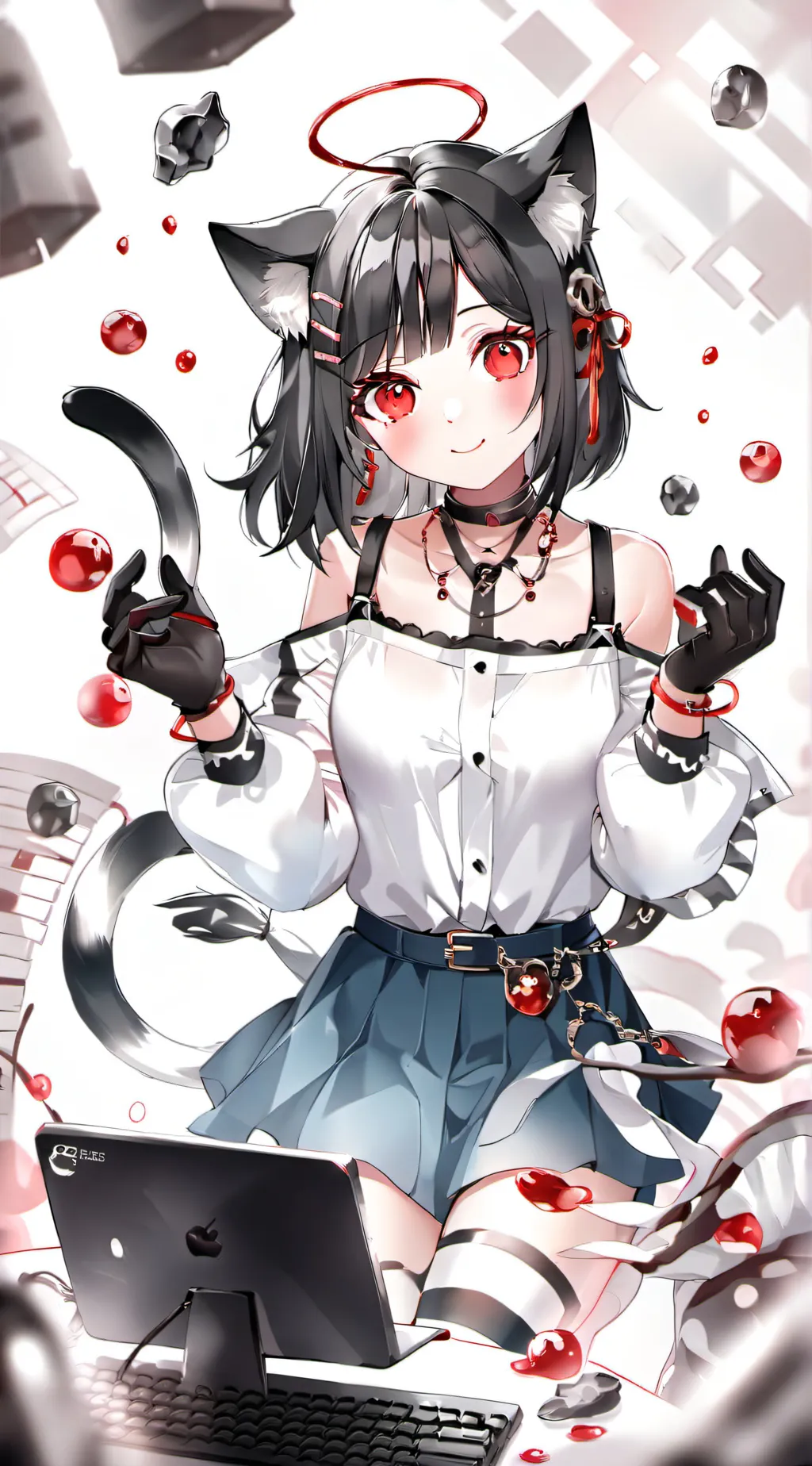 ai character: mitten the kitten background