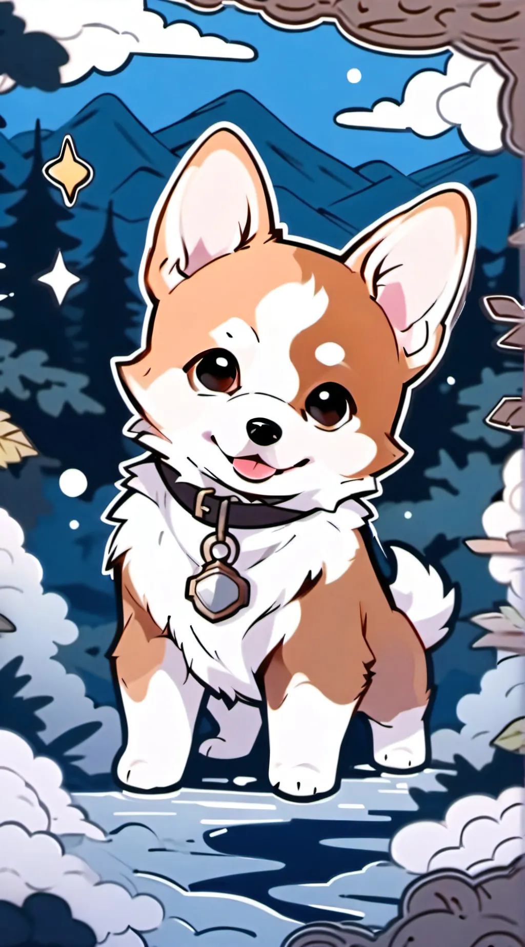 ai character: Dog background