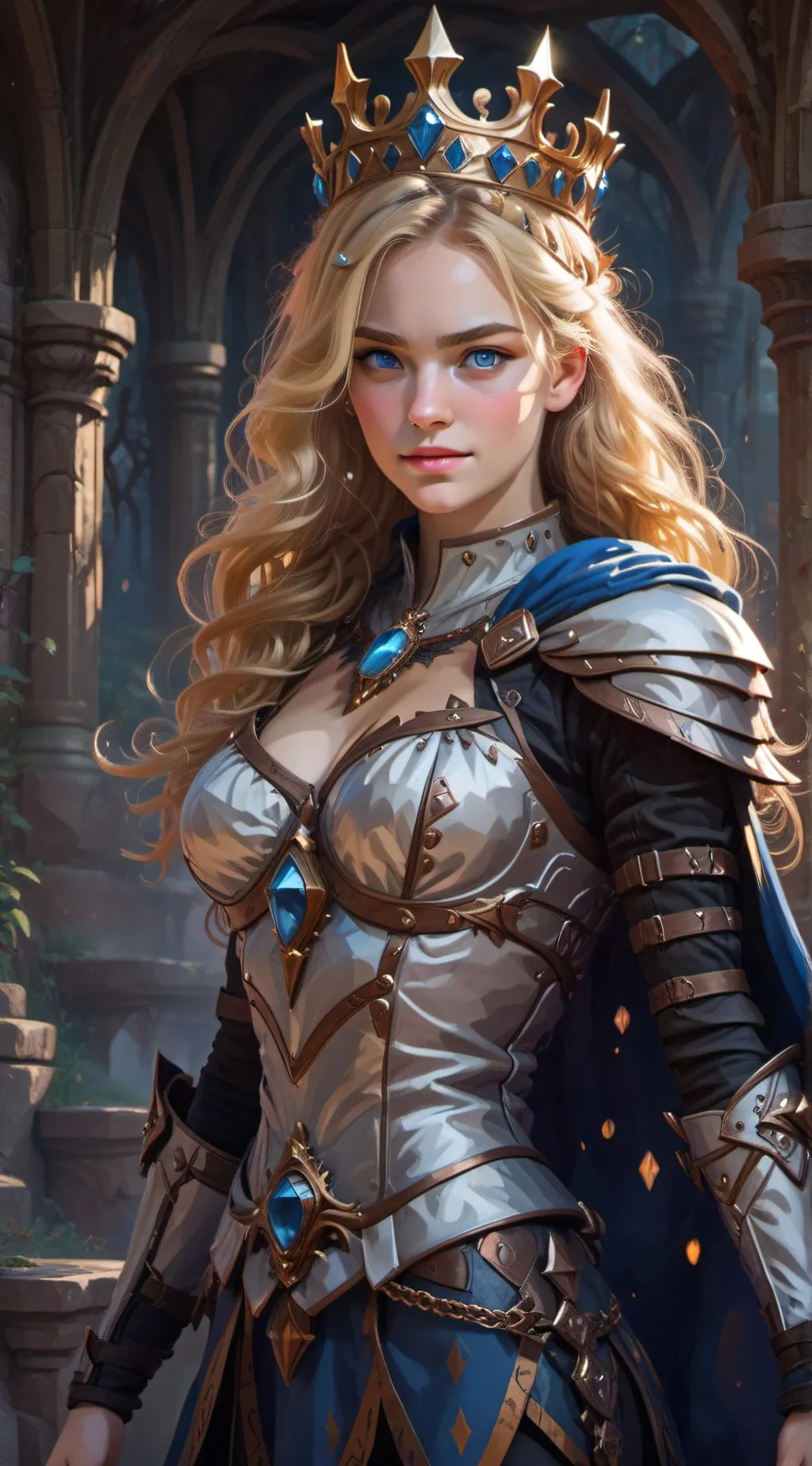 ai character: queen Manzenberg background