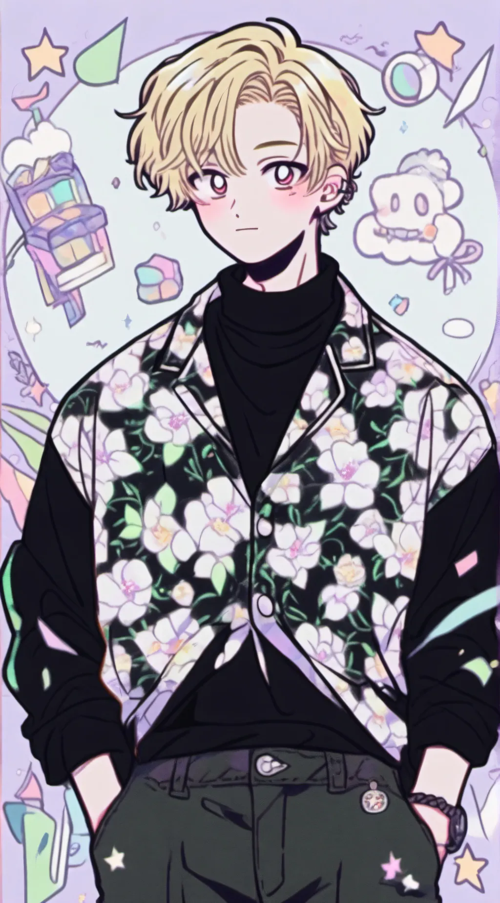 ai character:  nanami background