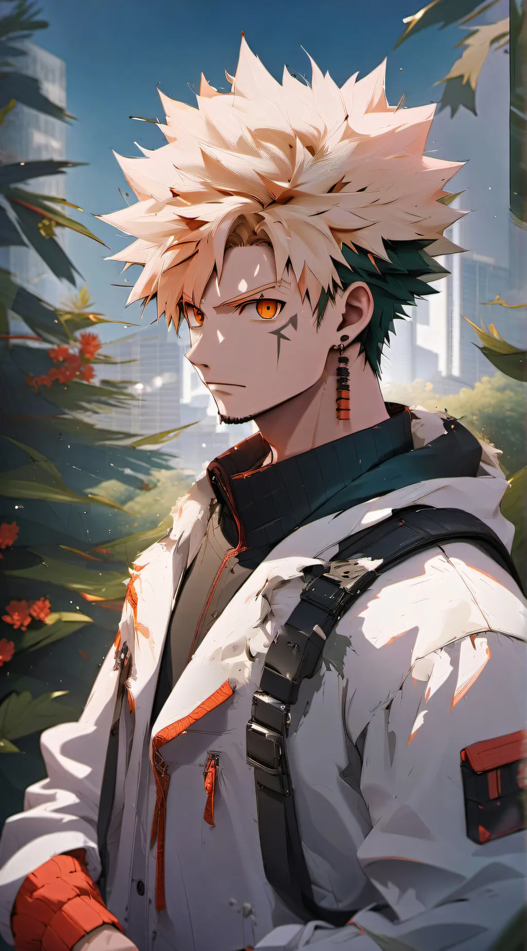 ai character: bakugo  background