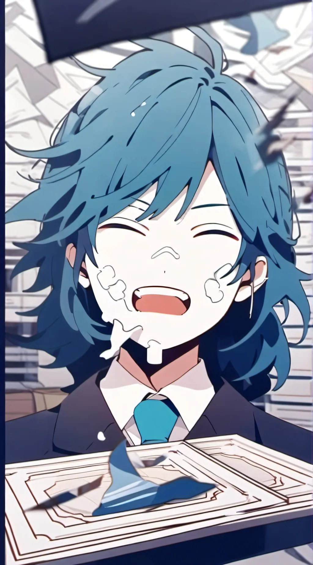 ai character: Mouthwashing background