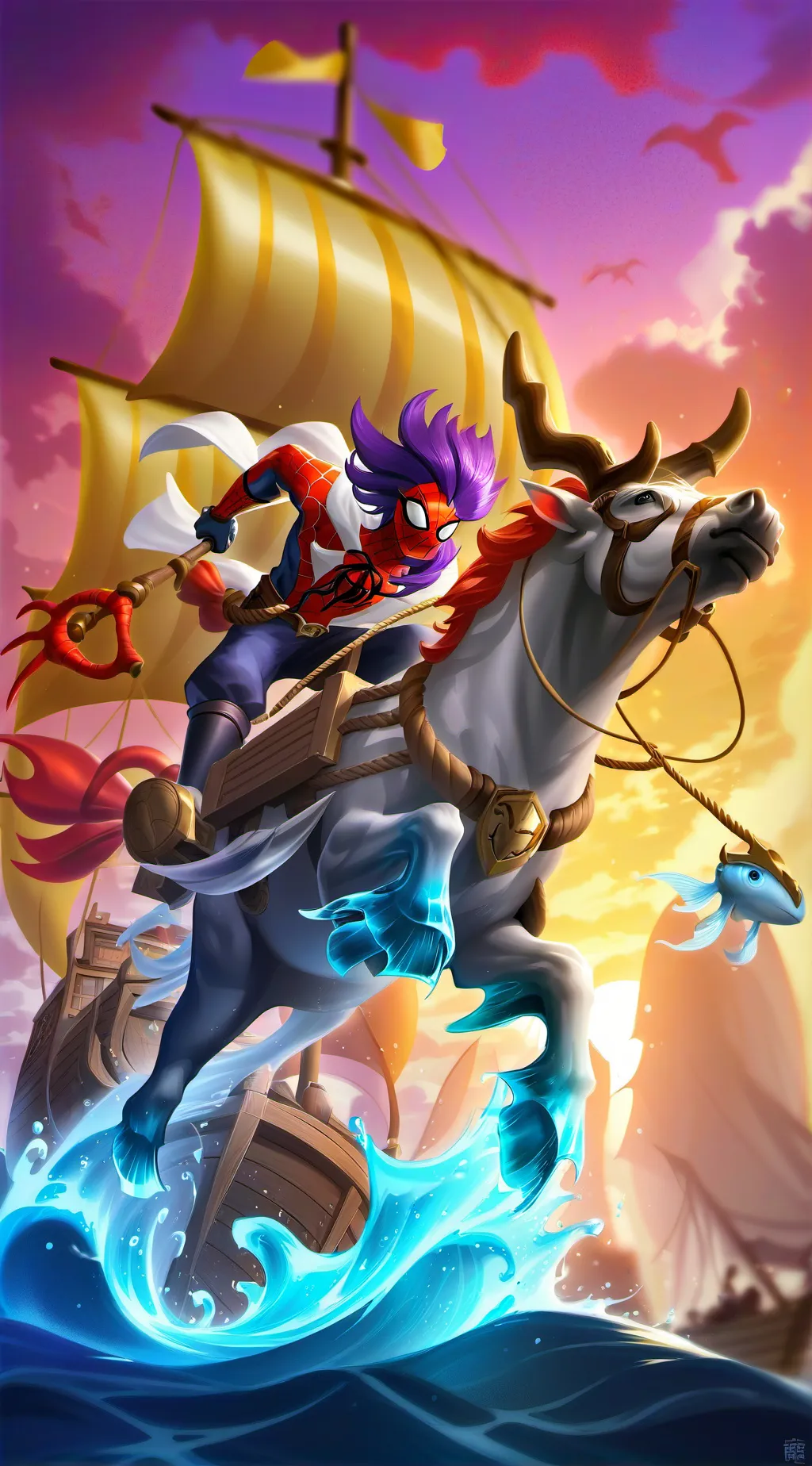 ai character: homem aranha  background