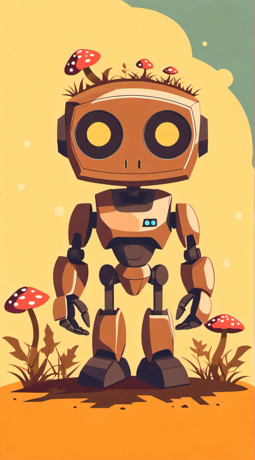 ai character: android bot background