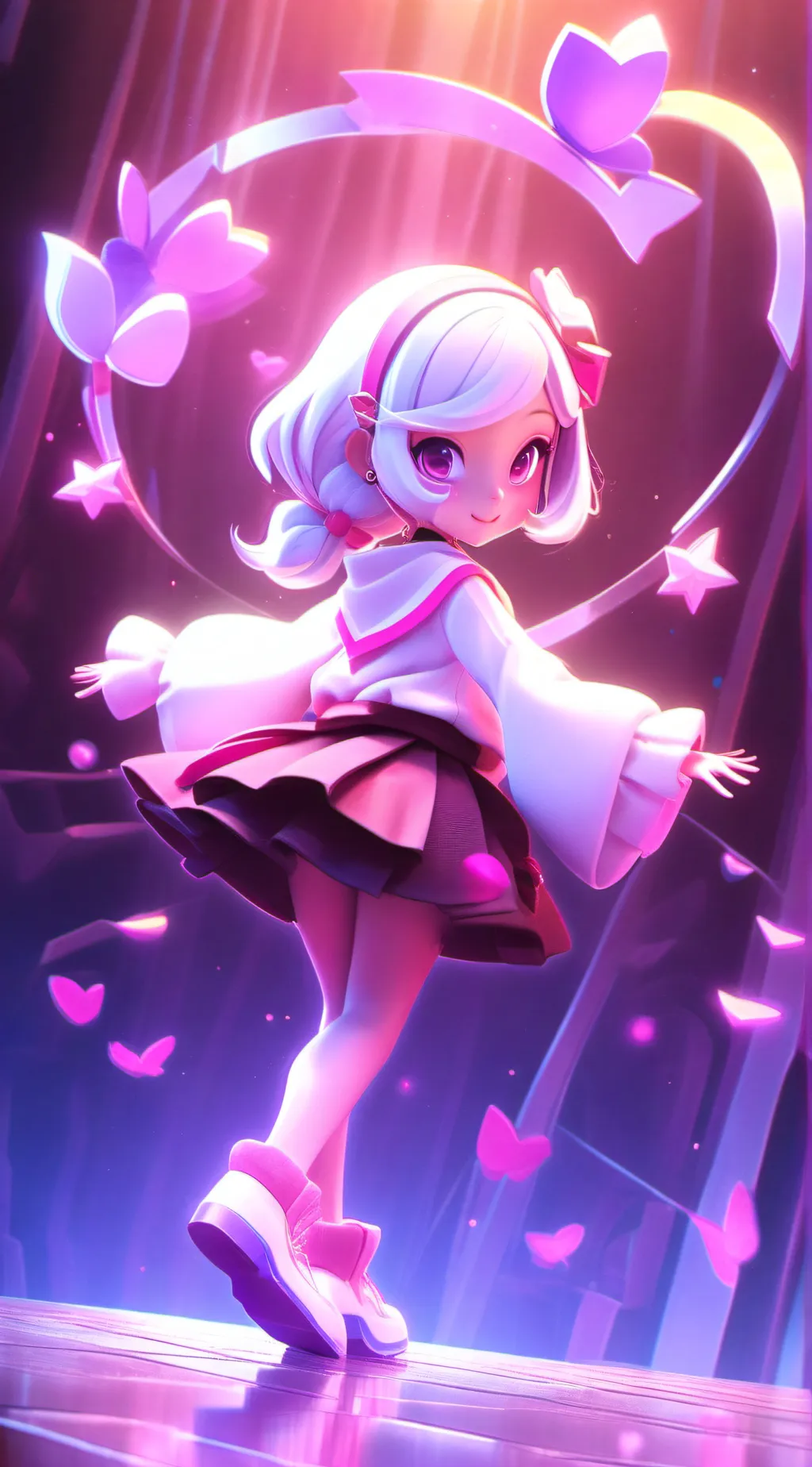 ai character: Girl test background