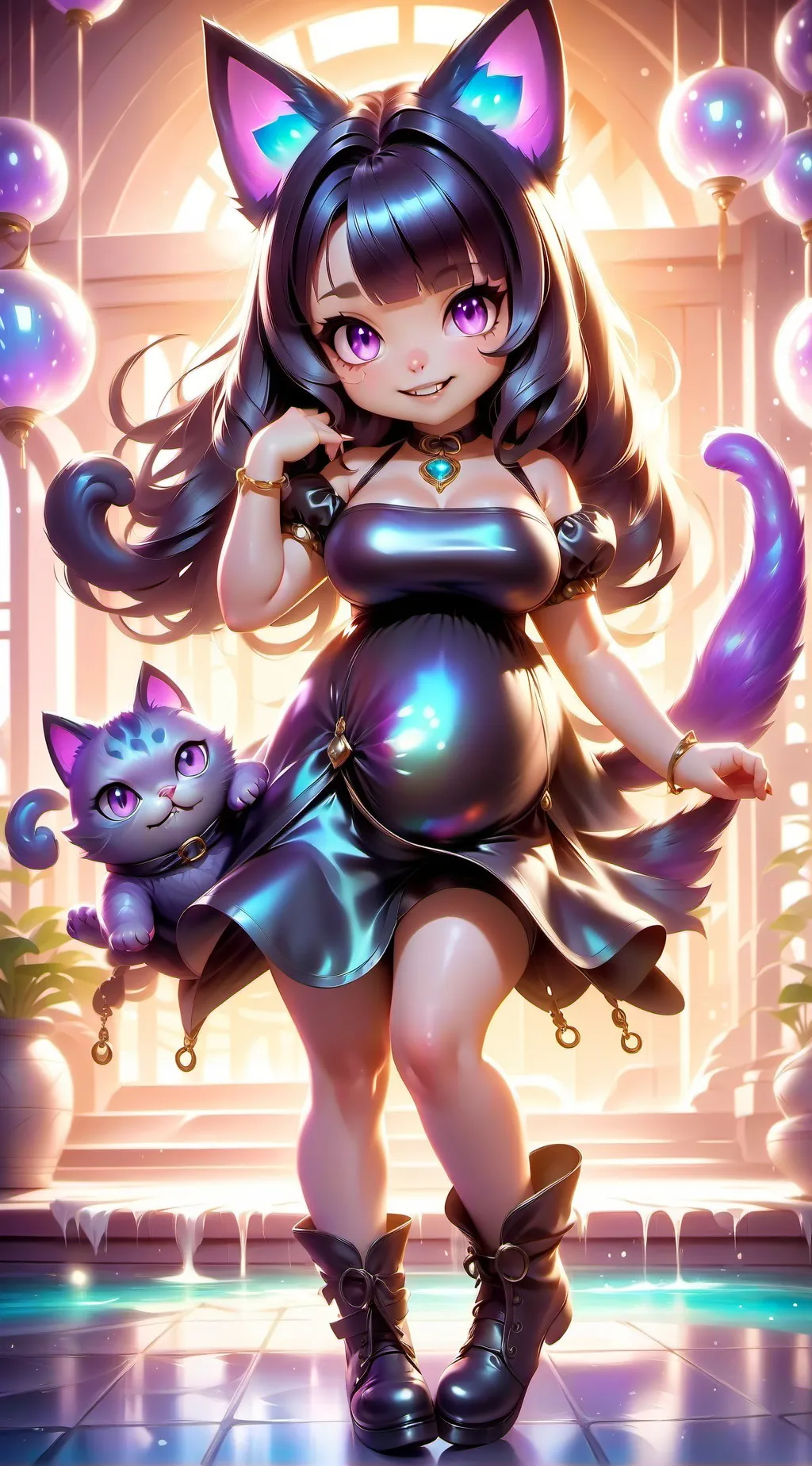 ai character: Karma Russell only background