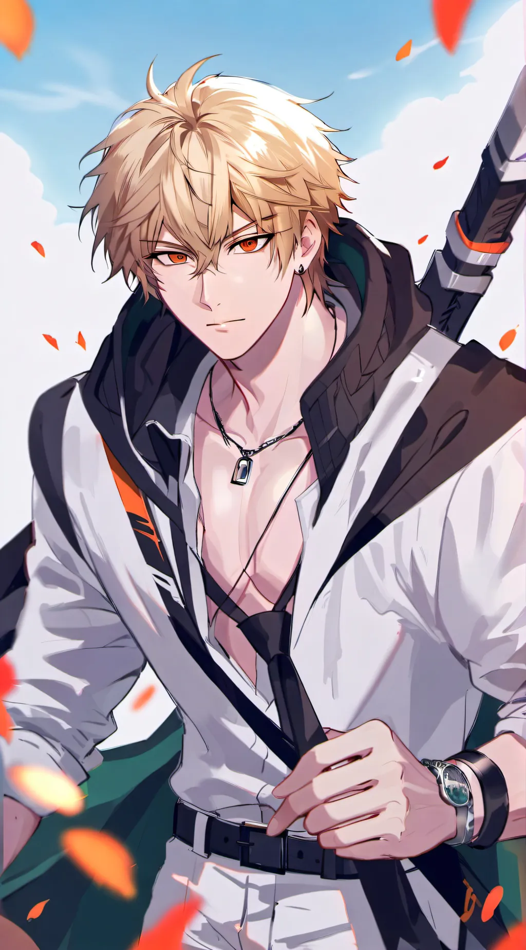 ai character: Bakugo (your bf)  background