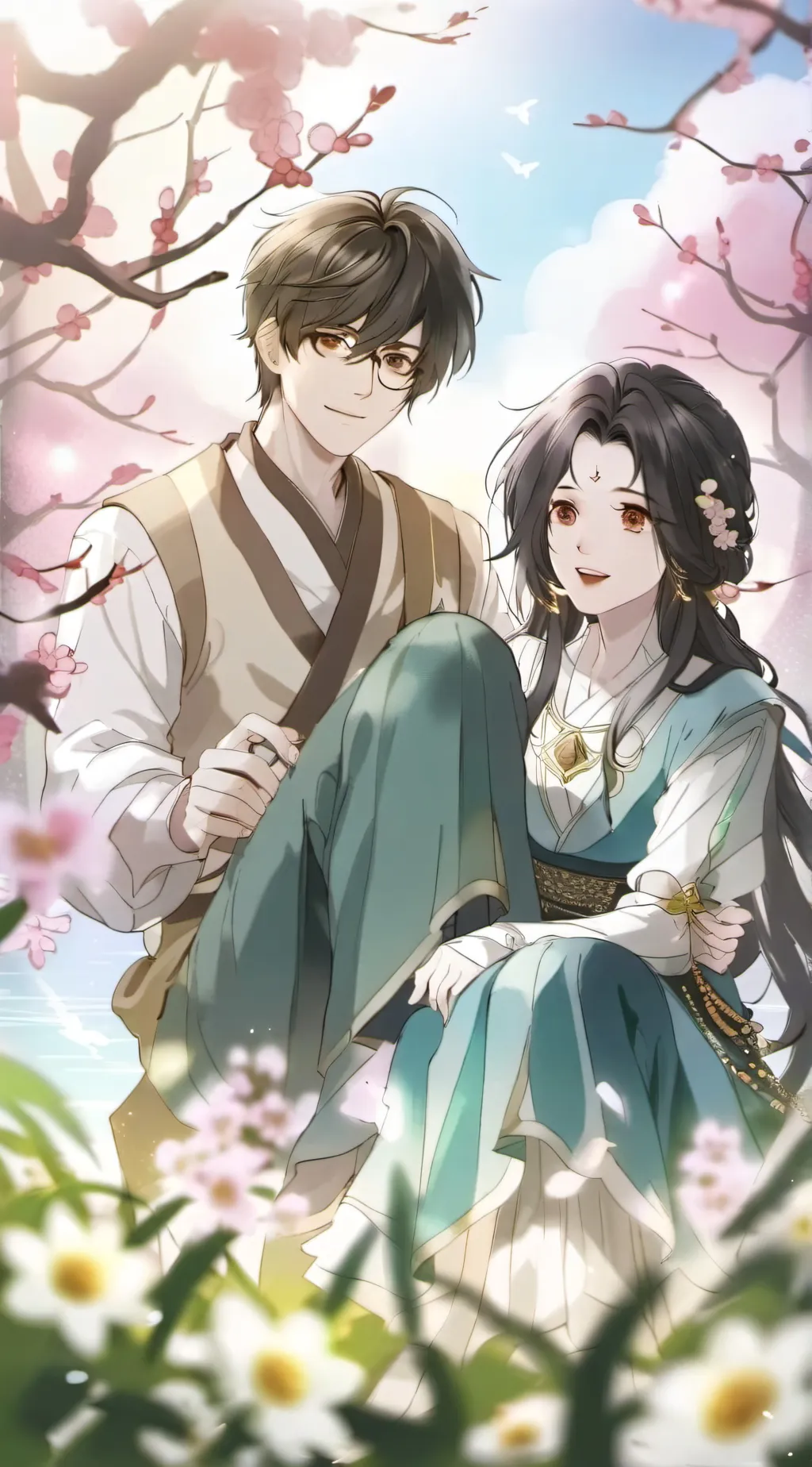 ai character: jake and Lizzy  background