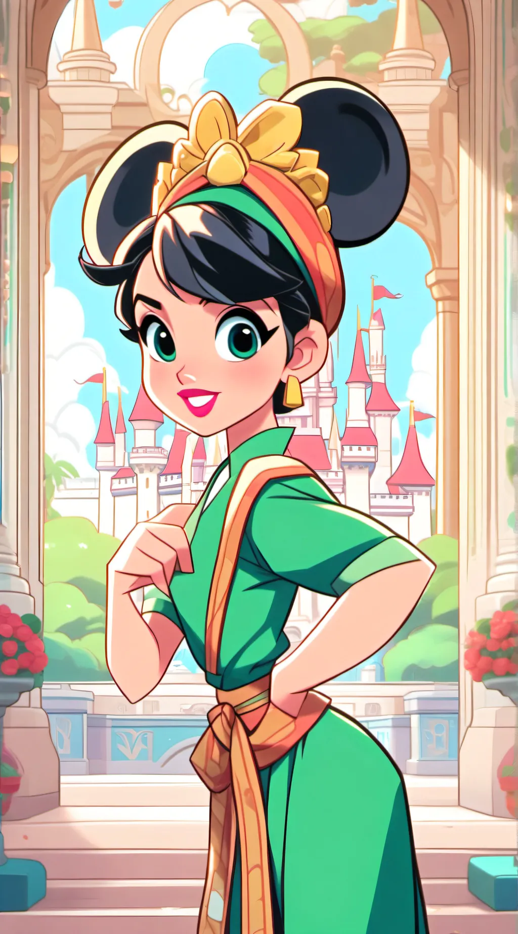 ai character: Fpe heaven says background