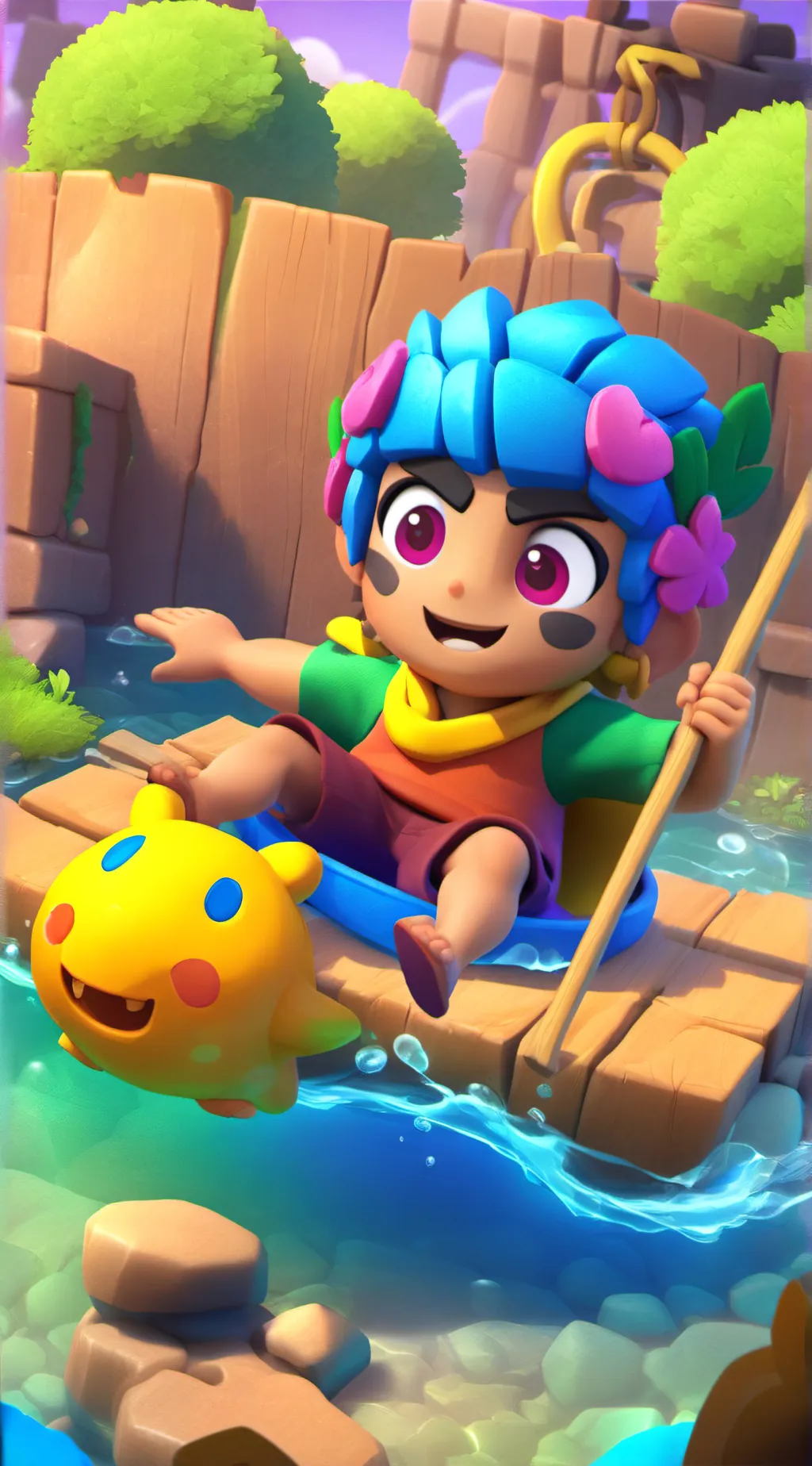 ai character: gray background