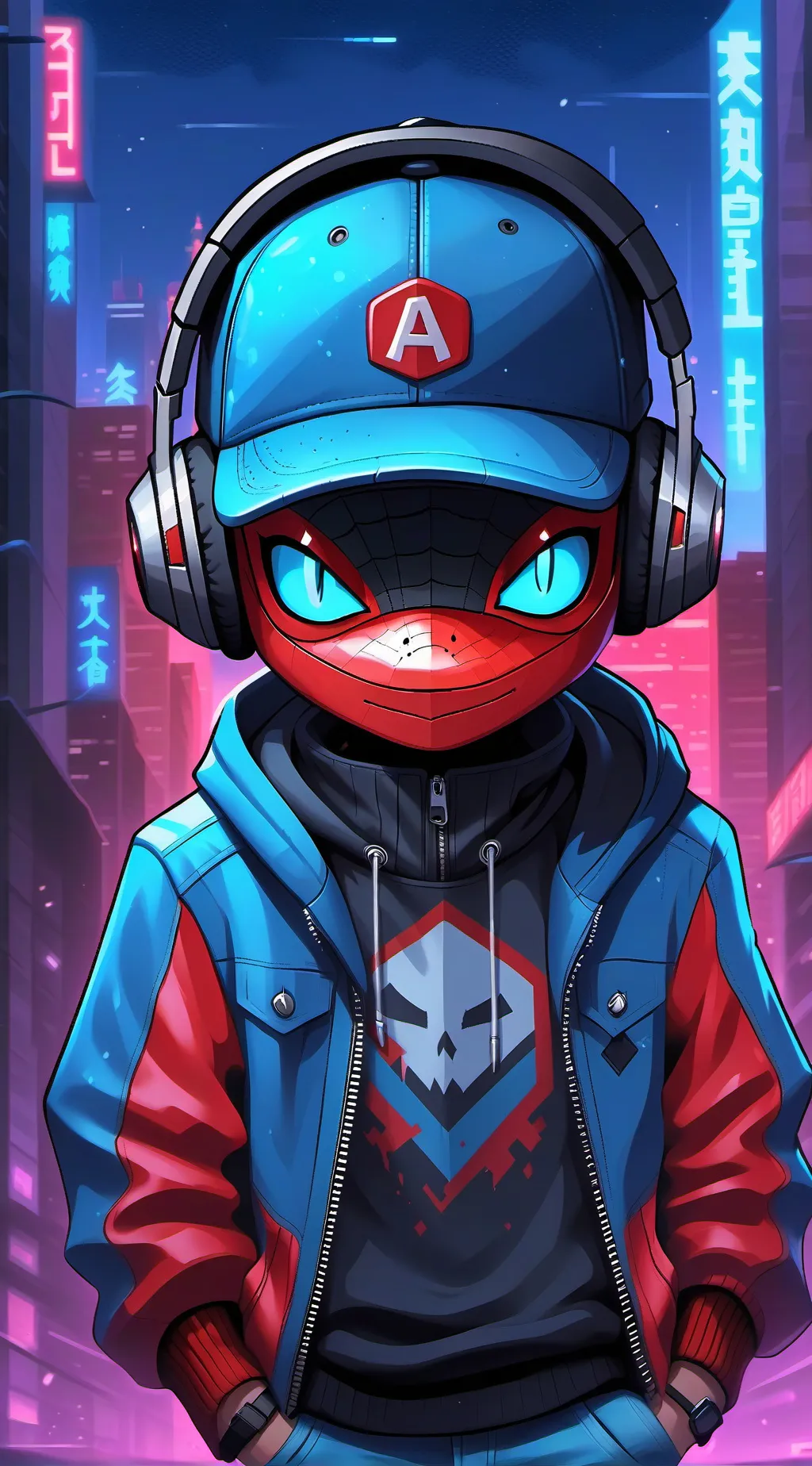 ai character: hacker background