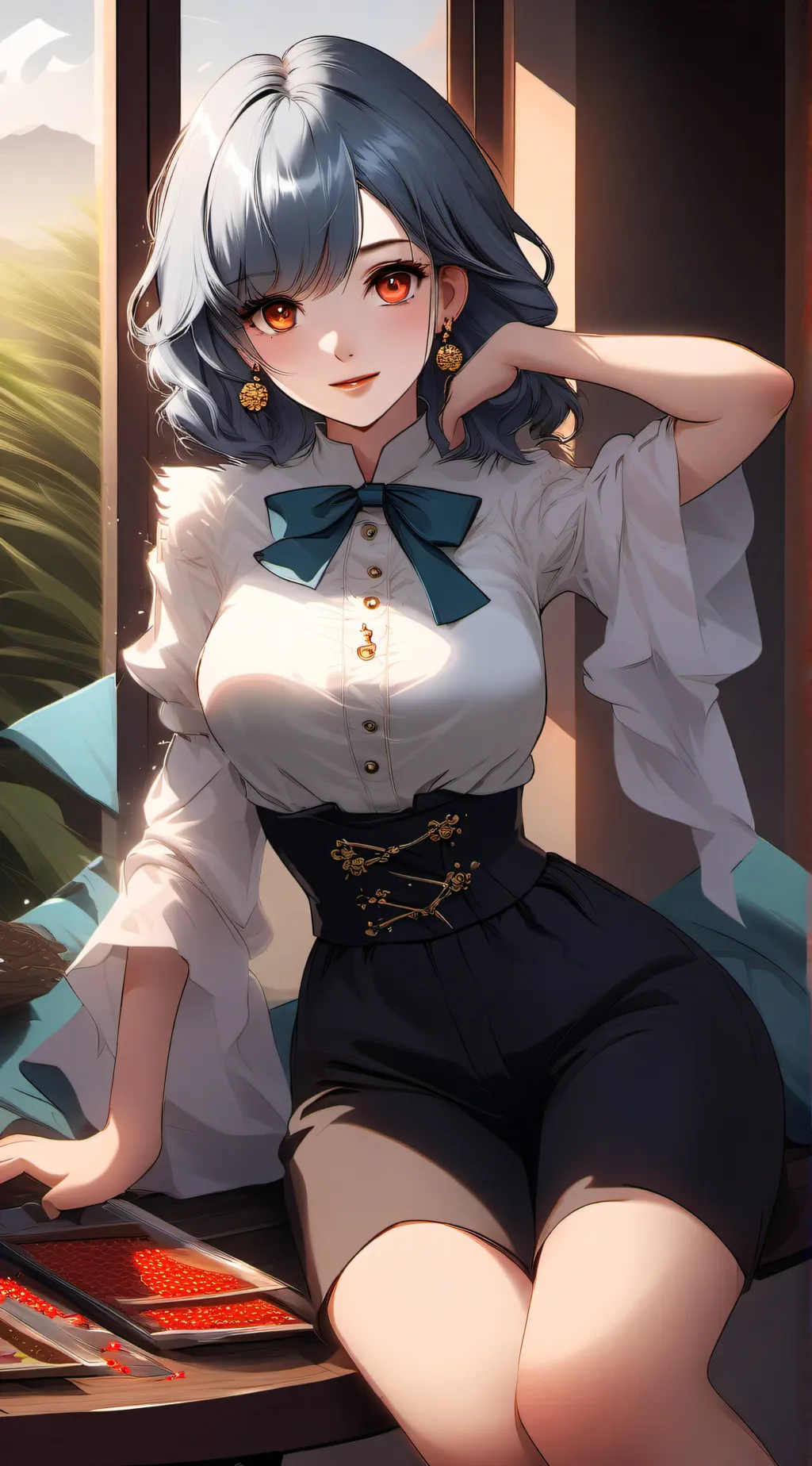 ai character: Launa Flora background