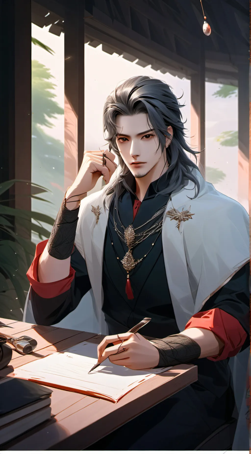 ai character: Prince Aaron  background