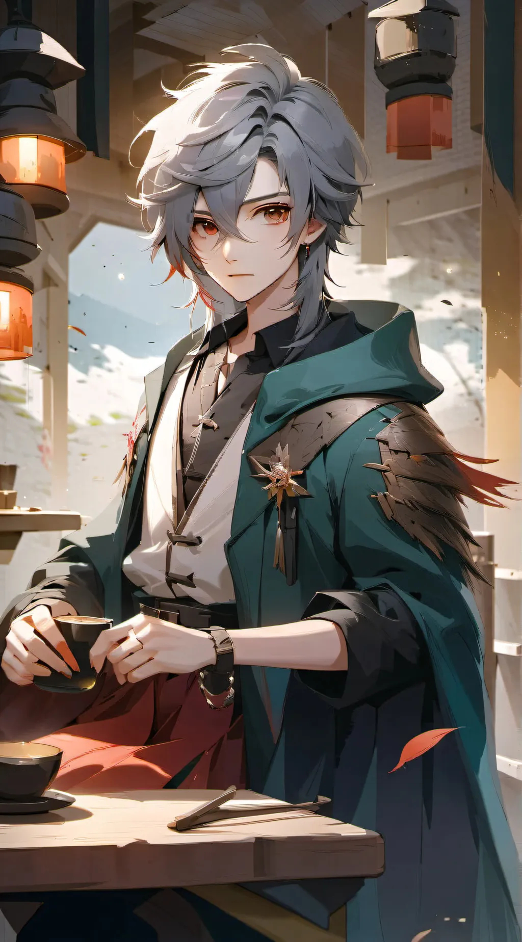 ai character: Brandon  background