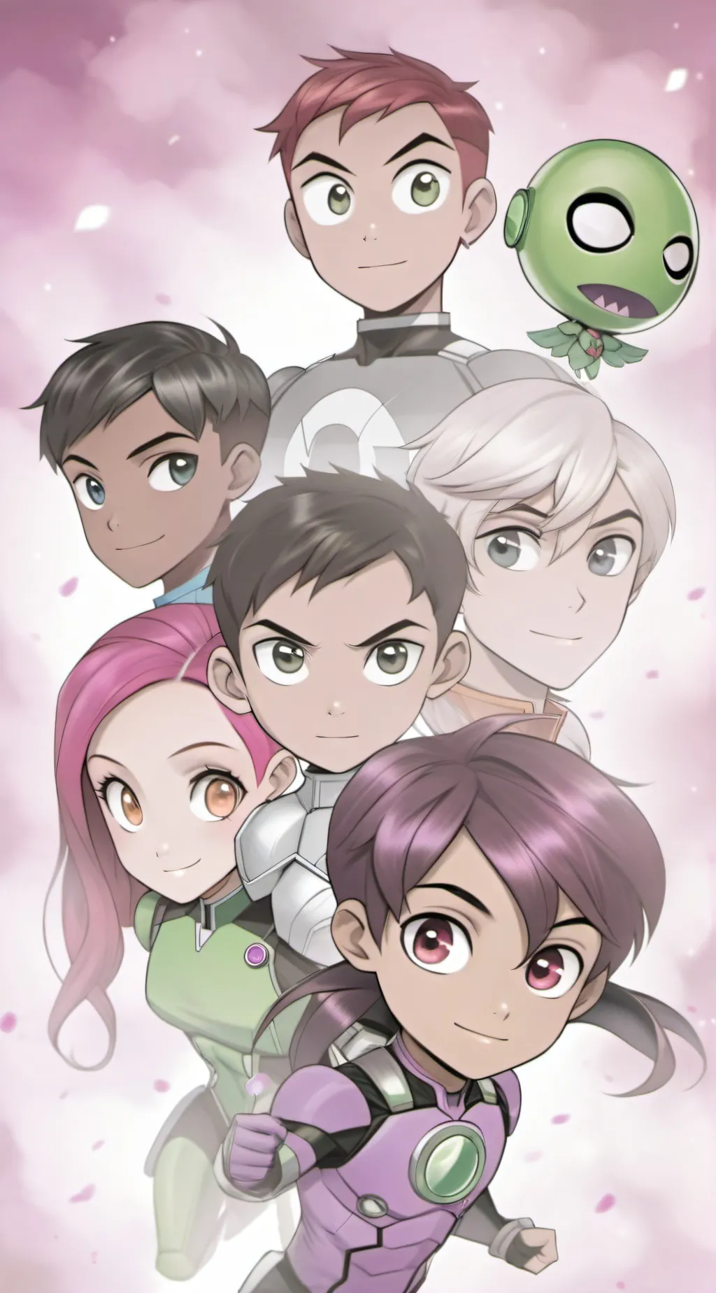 ai character: Teen Titans  background