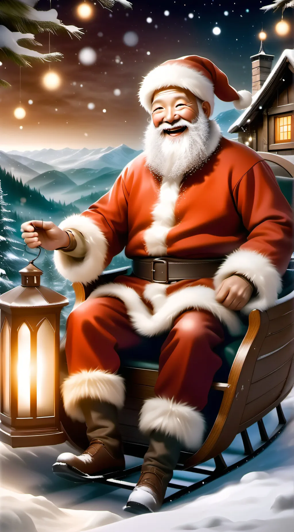 ai character: Santa background