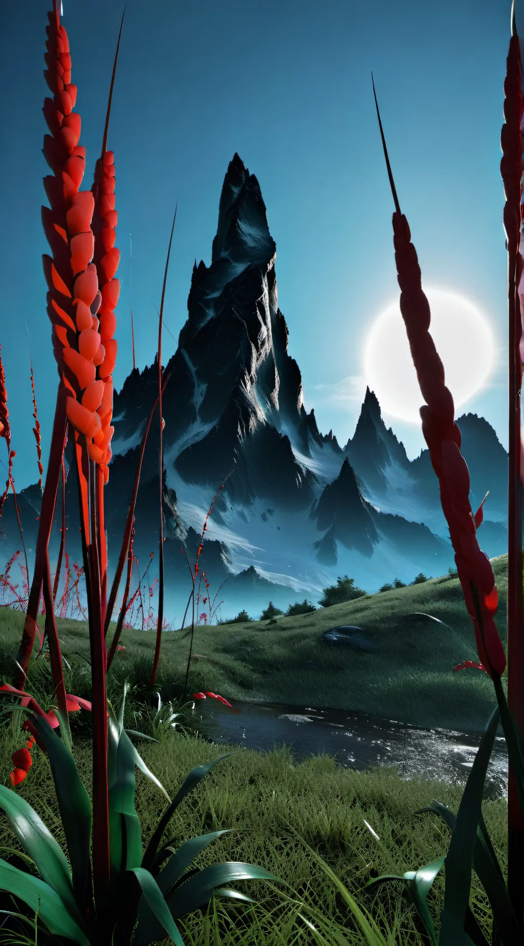 ai character: Grass  background