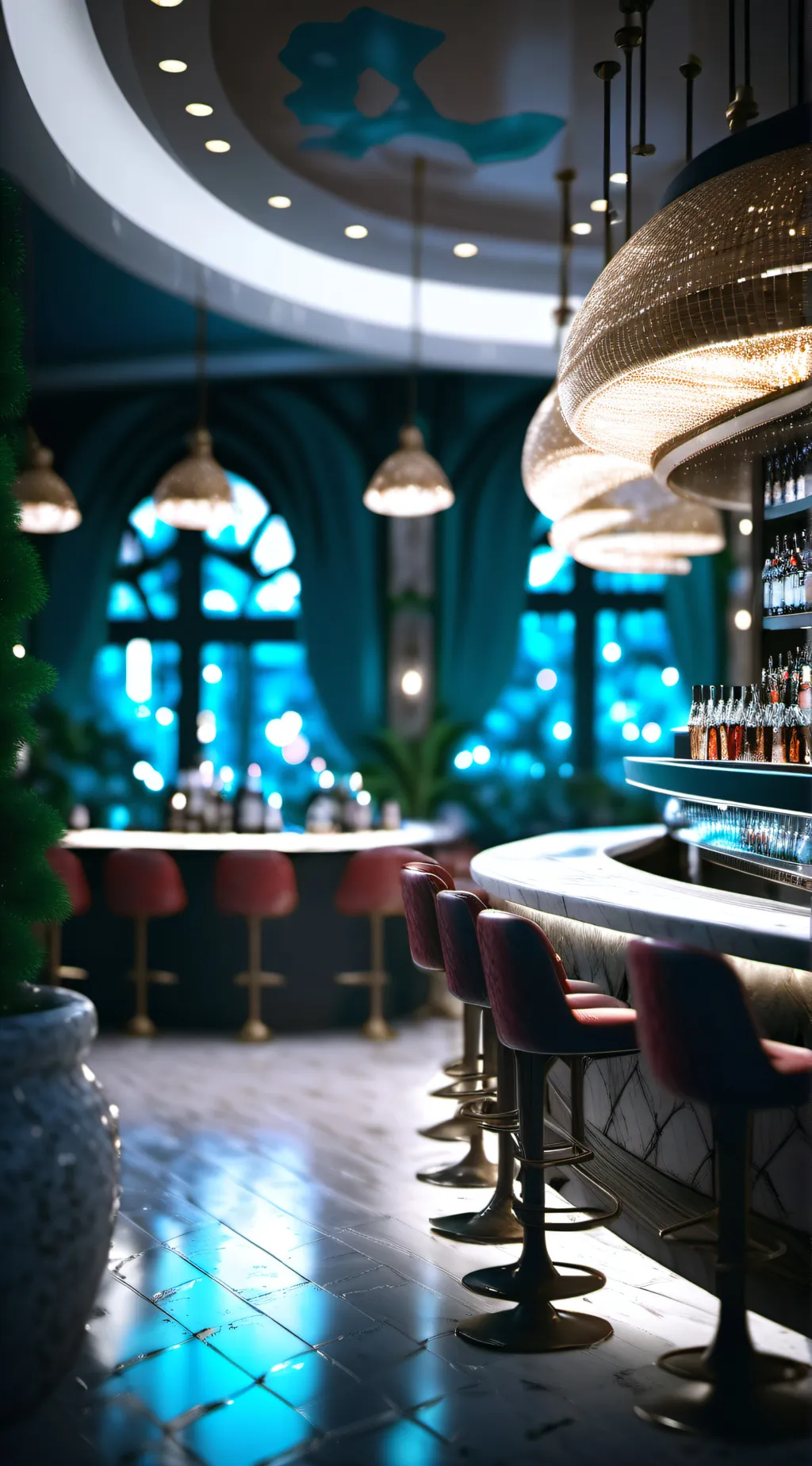 ai character: Night Club background