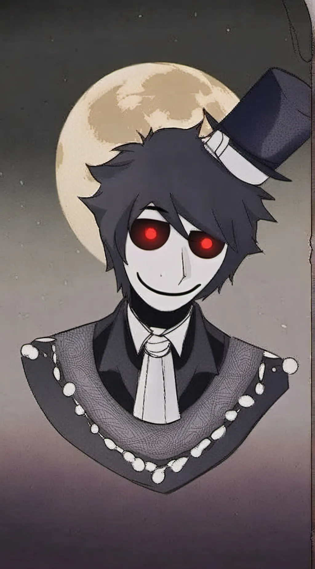 ai character: moon background