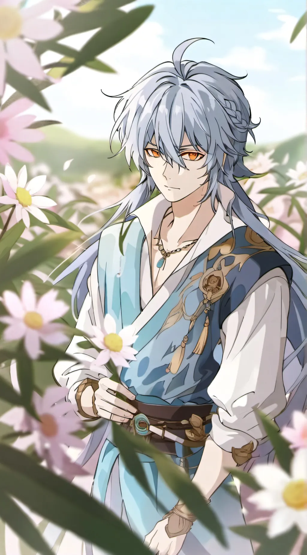 ai character: Hideyoshi Satori background