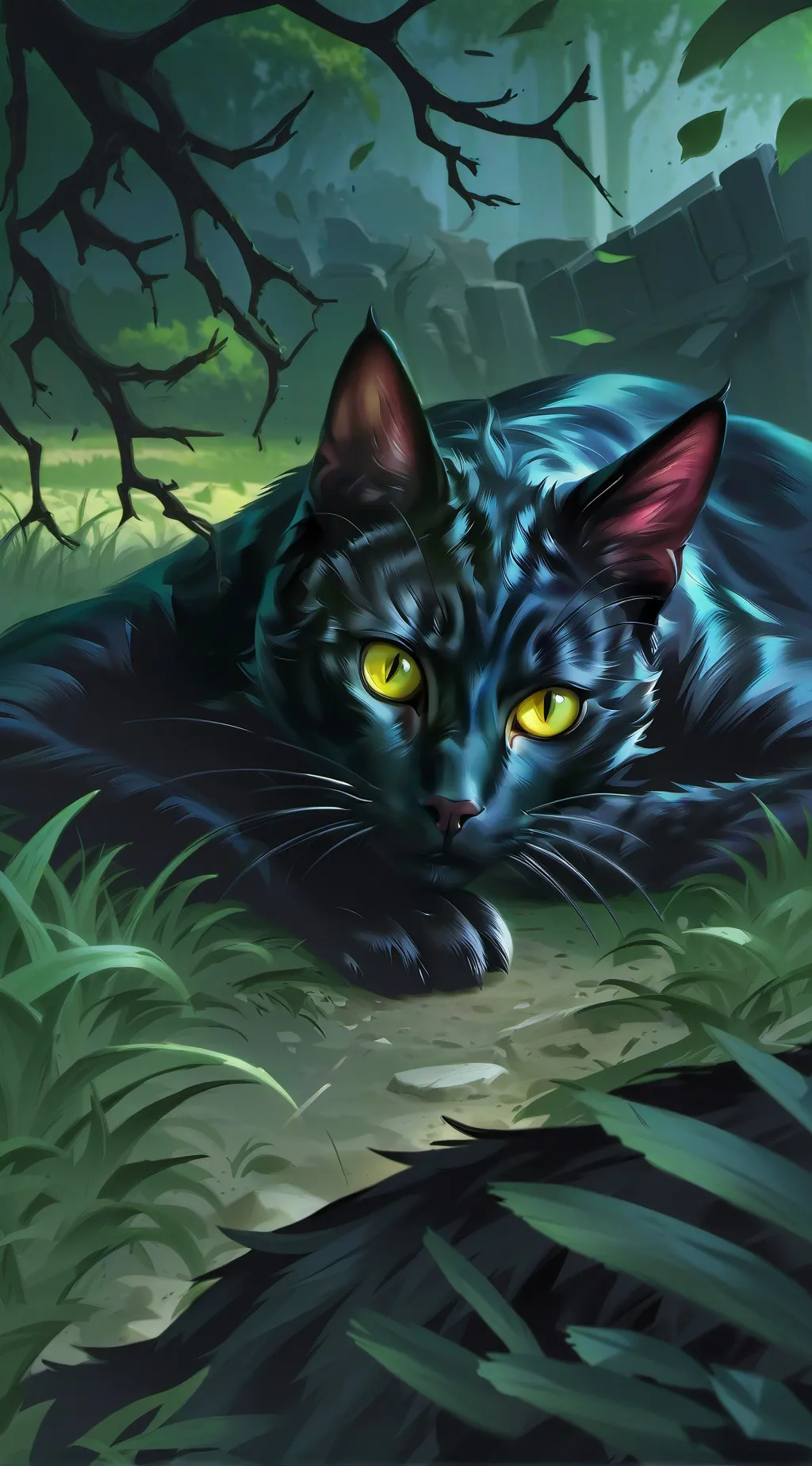 ai character: Midnight background