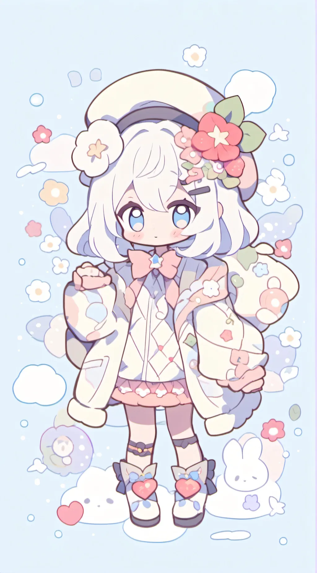 ai character: Baku no hero background