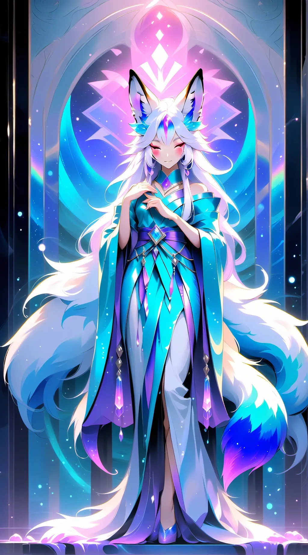 ai character: fox queen background
