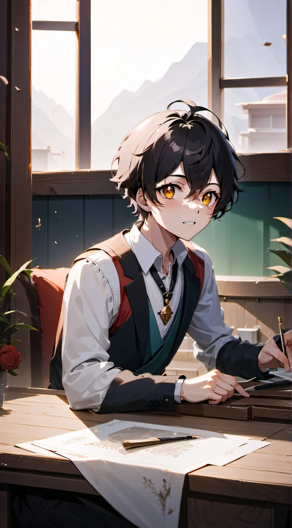 ai character: Yuri  background