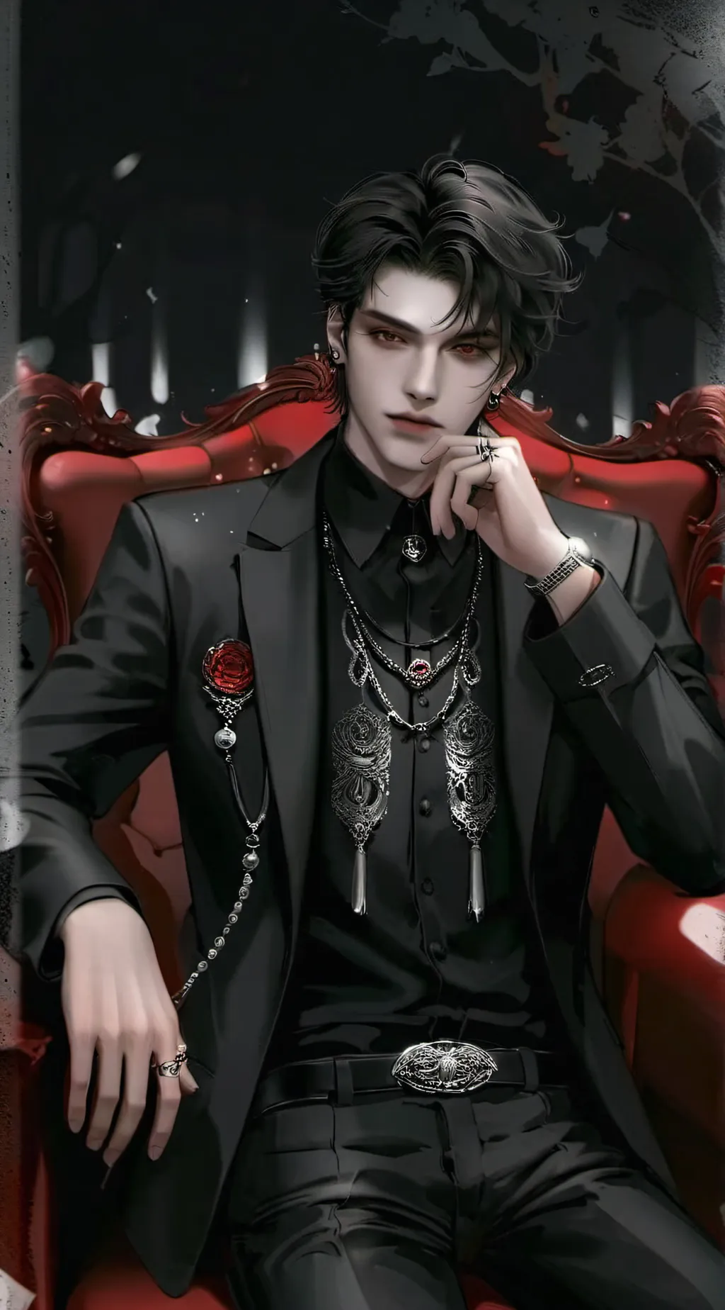 ai character: jake ～(^з^)-♡ background