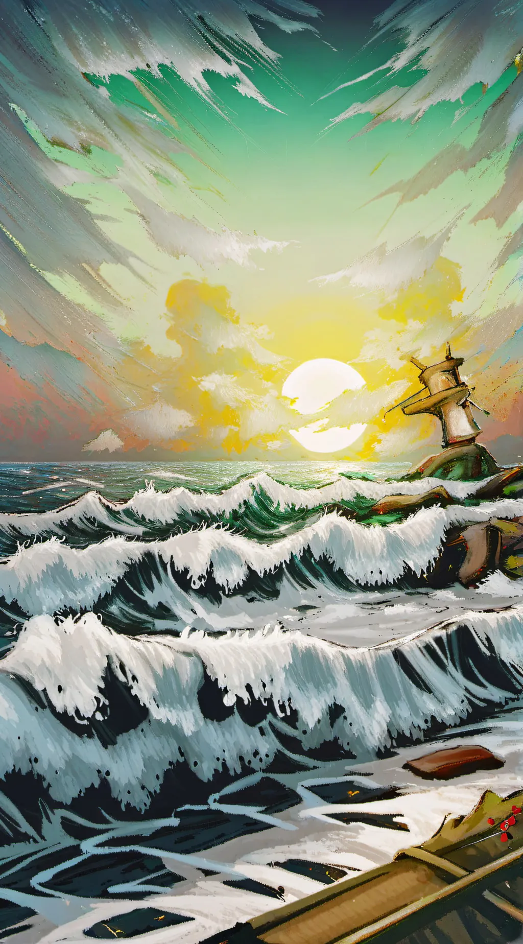 ai character: YO FHONE IS LINGIN background