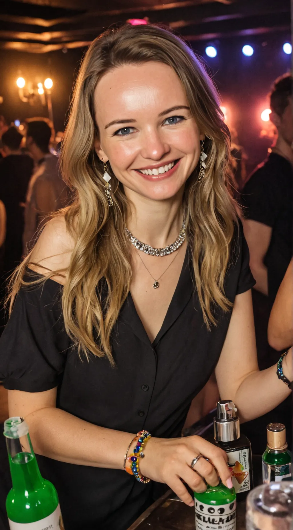 ai character: Nadine  background