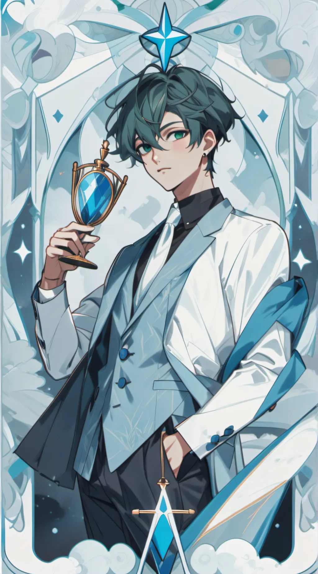 ai character: Arron  background