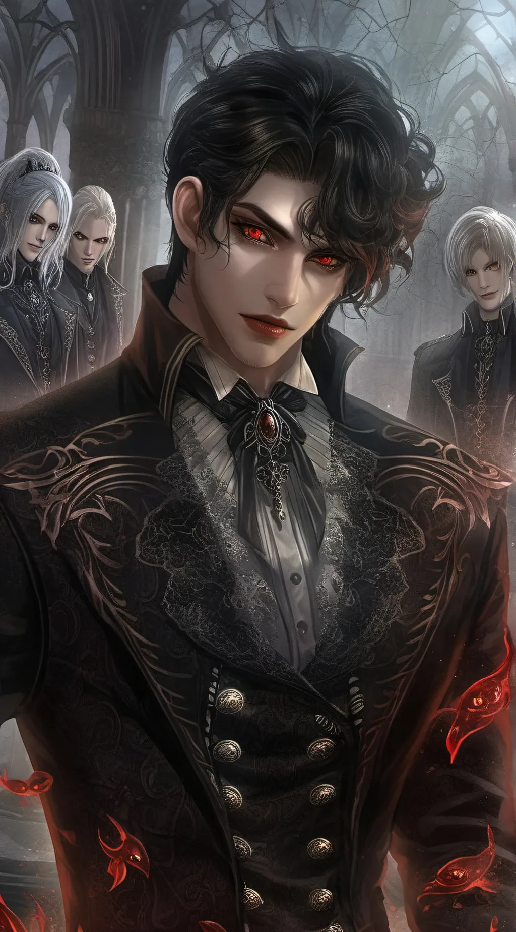 ai character: adam vampire 🧸🎀 background