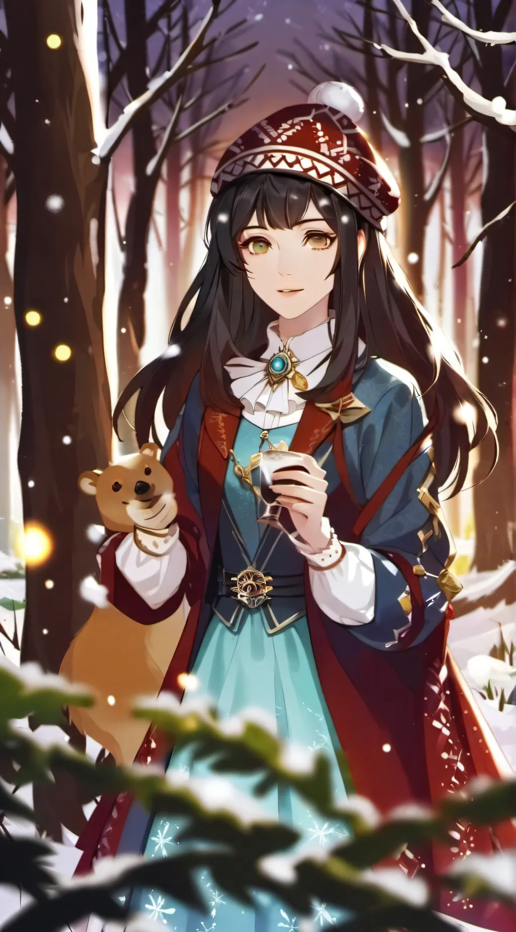 ai character: ITS TIMEEEEEE background