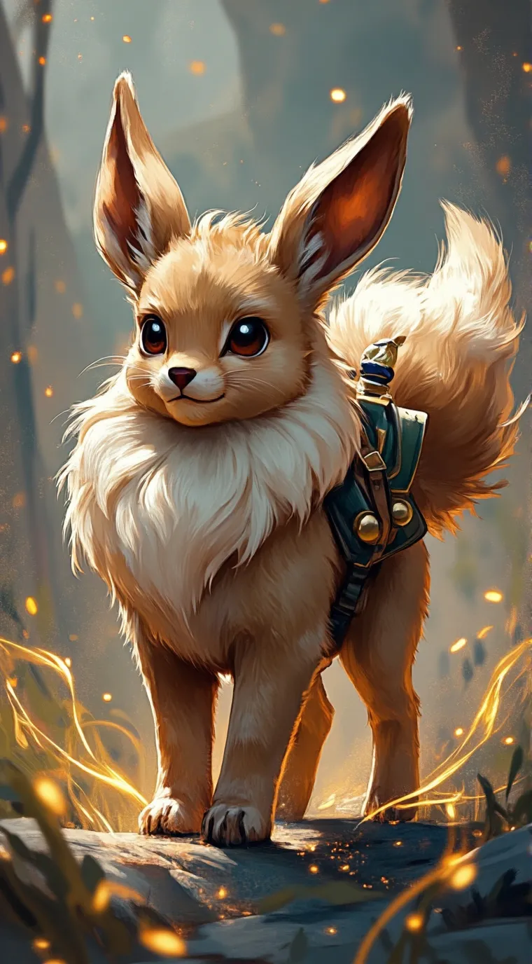 ai character: eevee school background