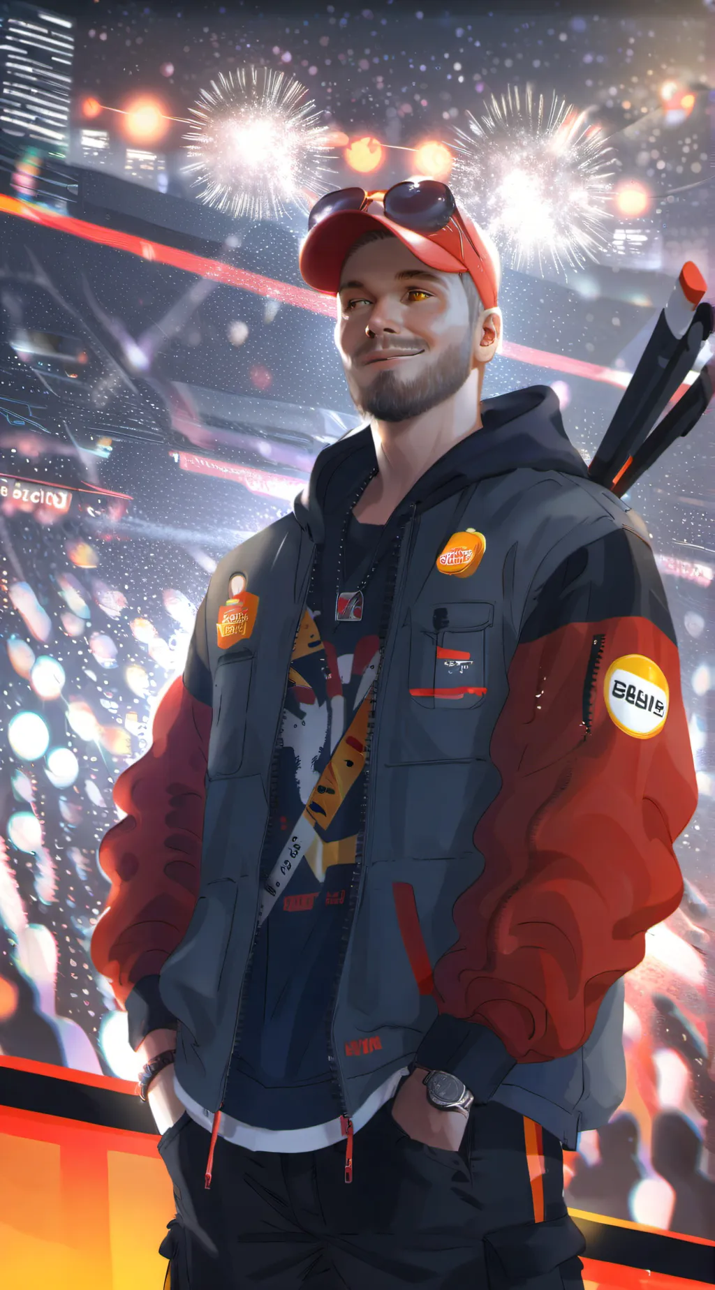 ai character: uwu sandwich  background