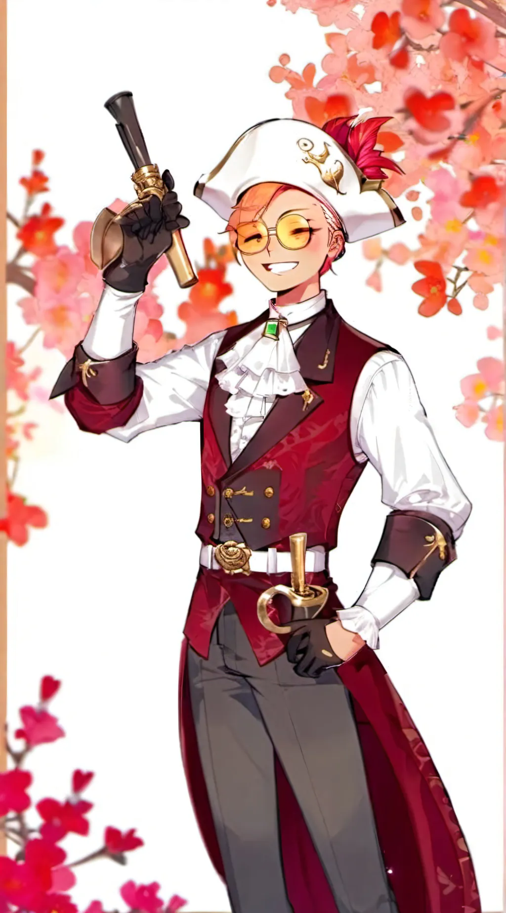 ai character: Dti x CH background