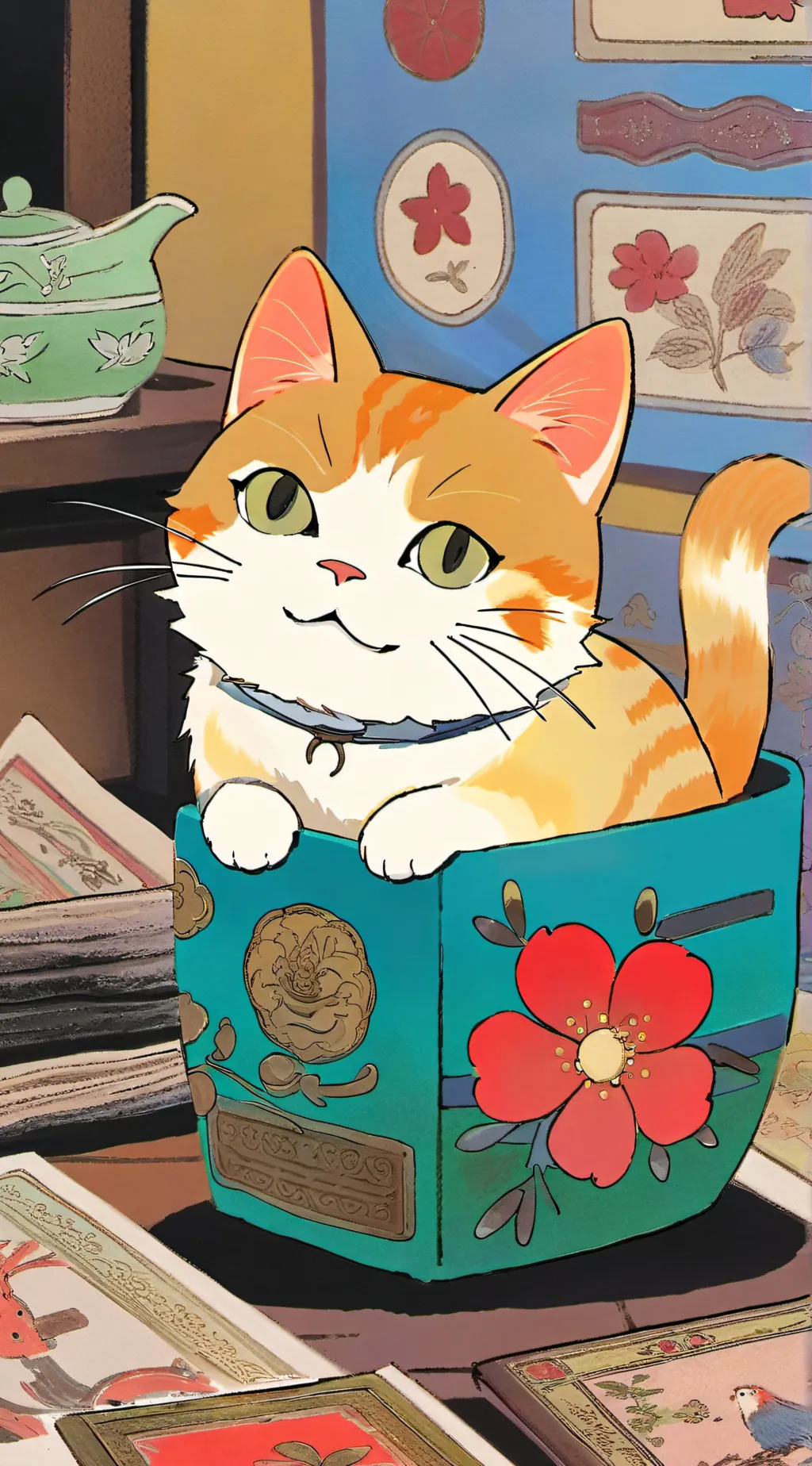 ai character: mha gatos background