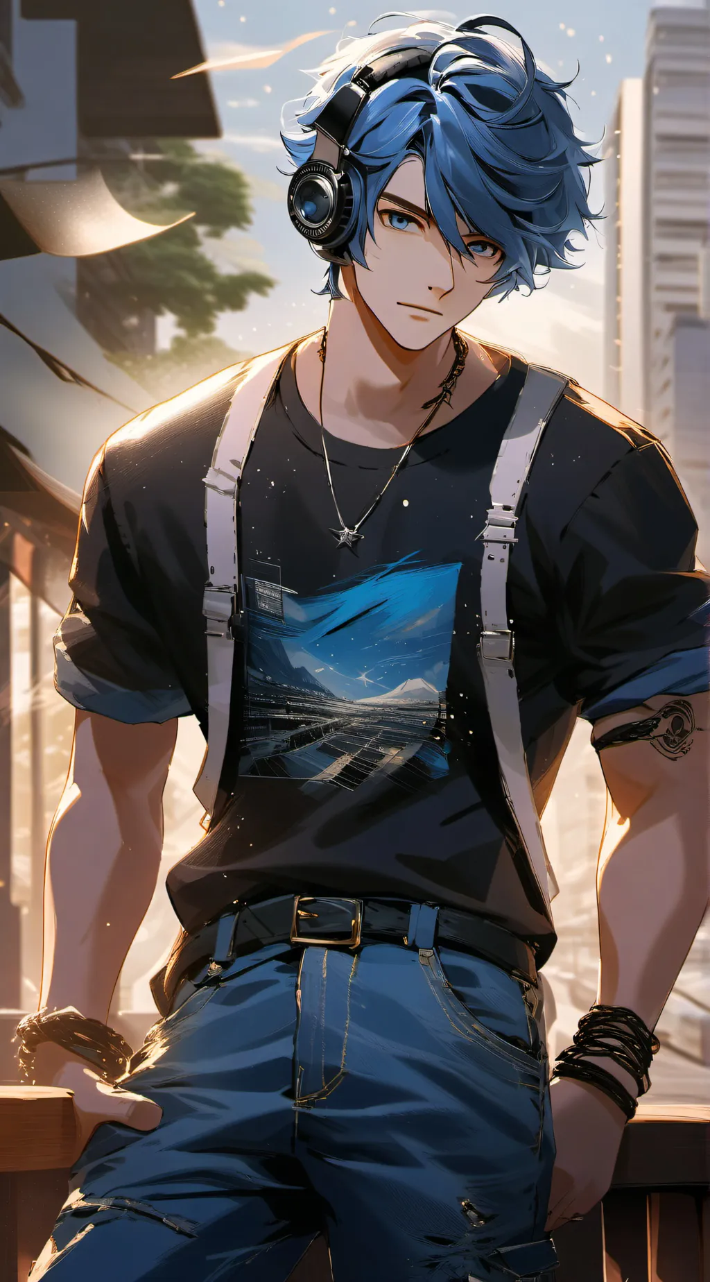 ai character: Sky background