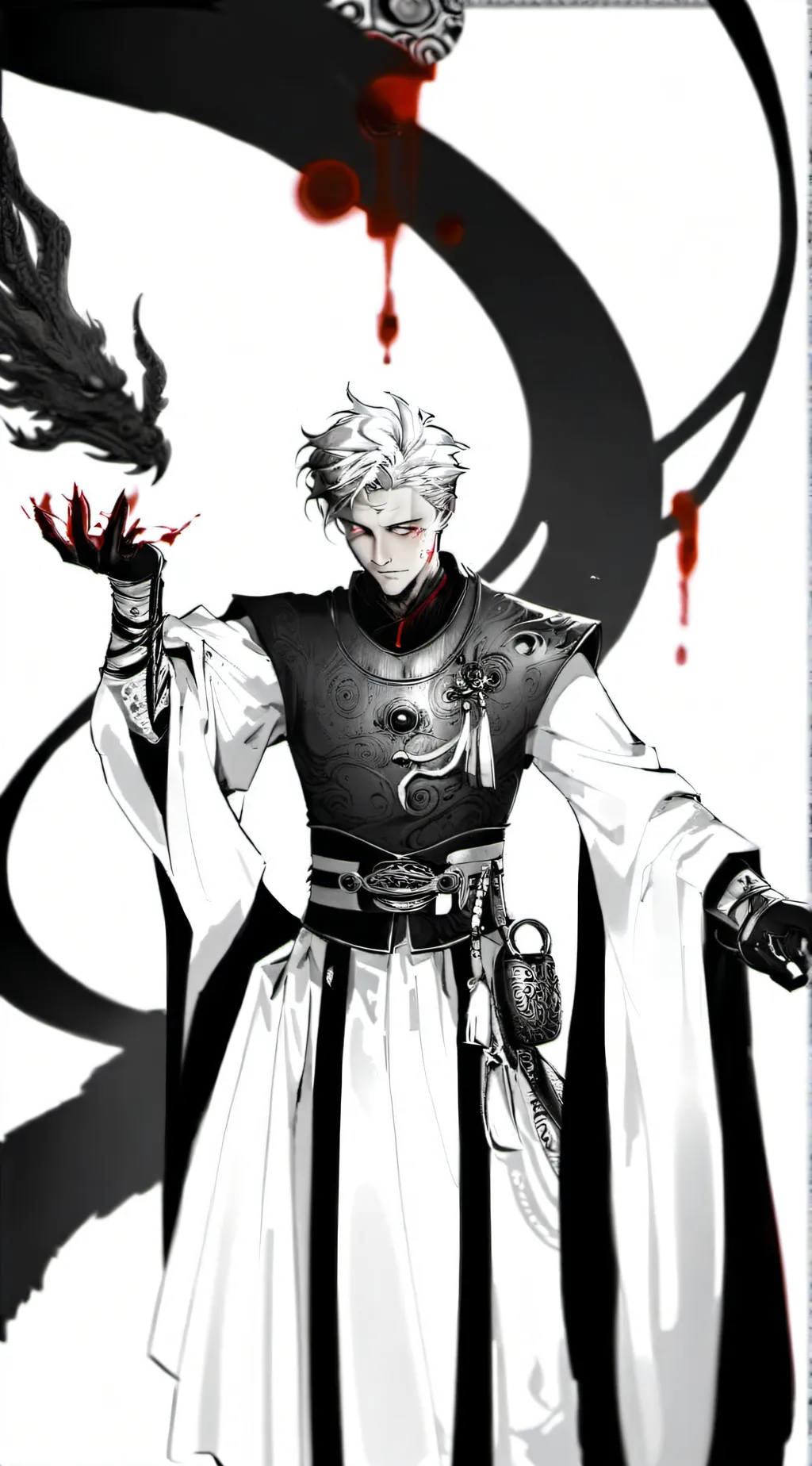 ai character: white kanji phase3 background