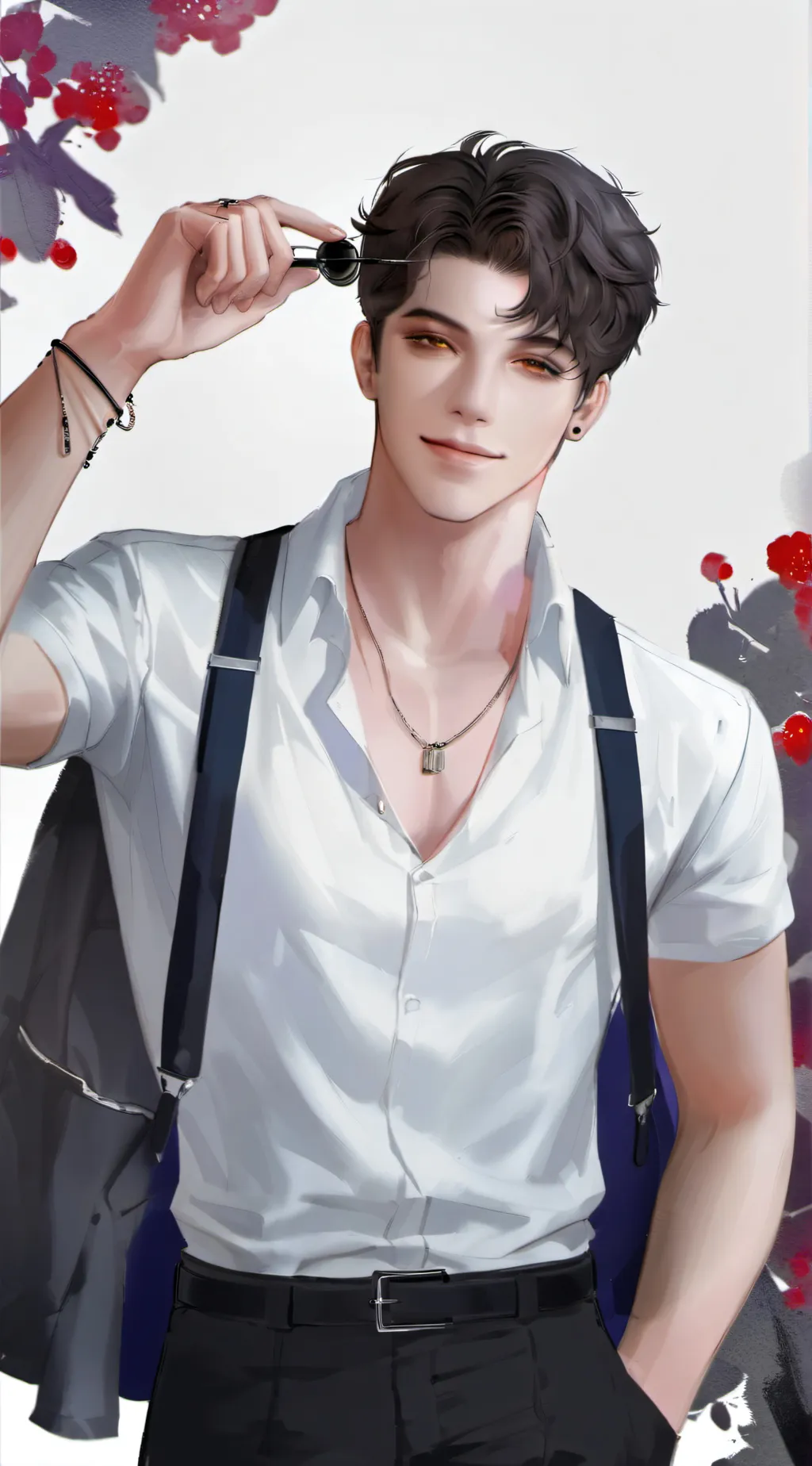 ai character: ash background