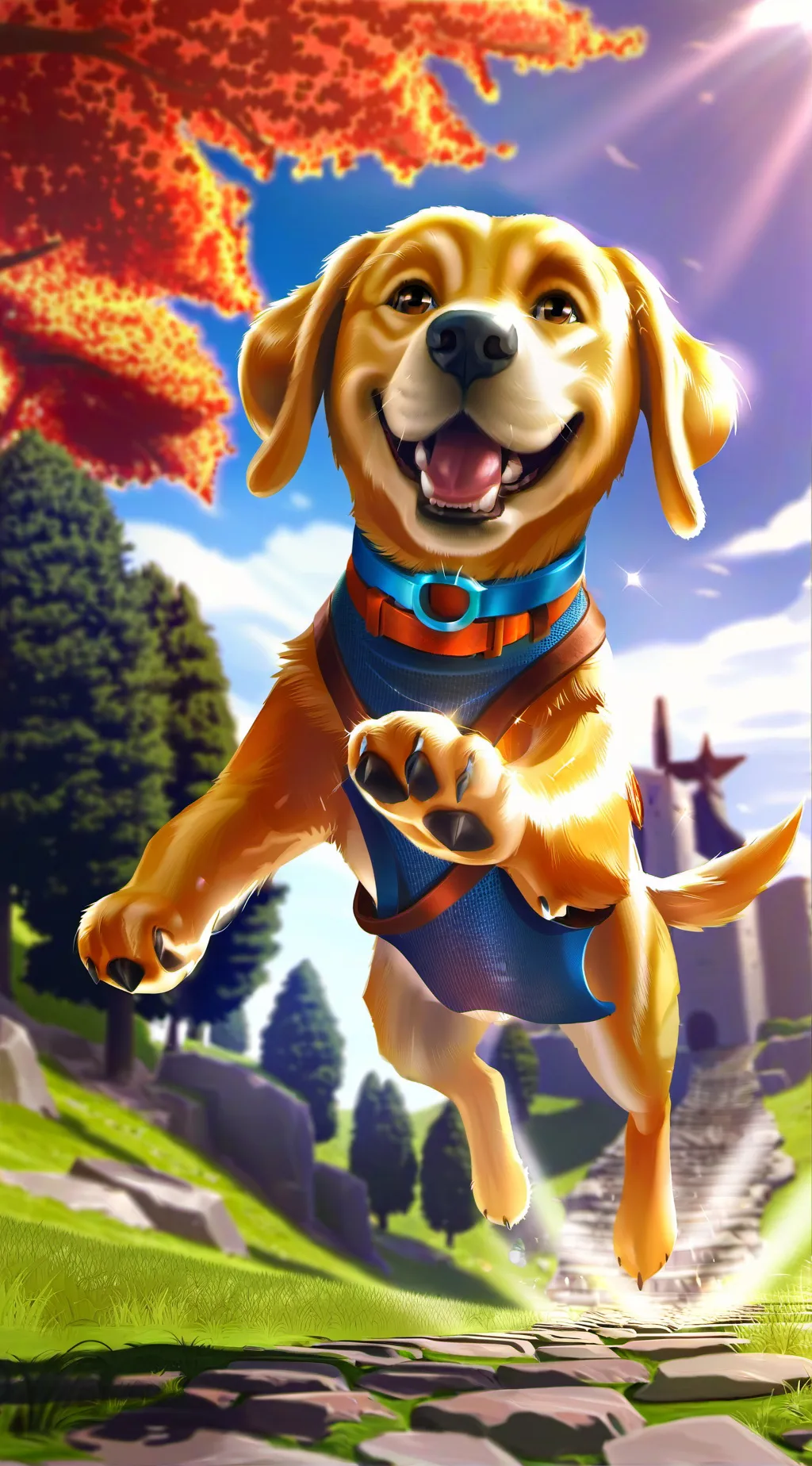 ai character: Ollivander(my dog) background