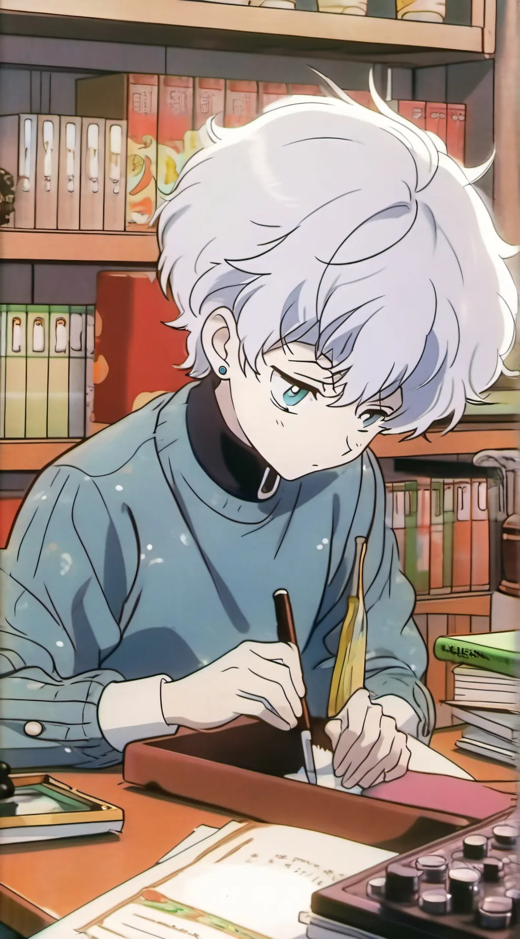 ai character: killua  background