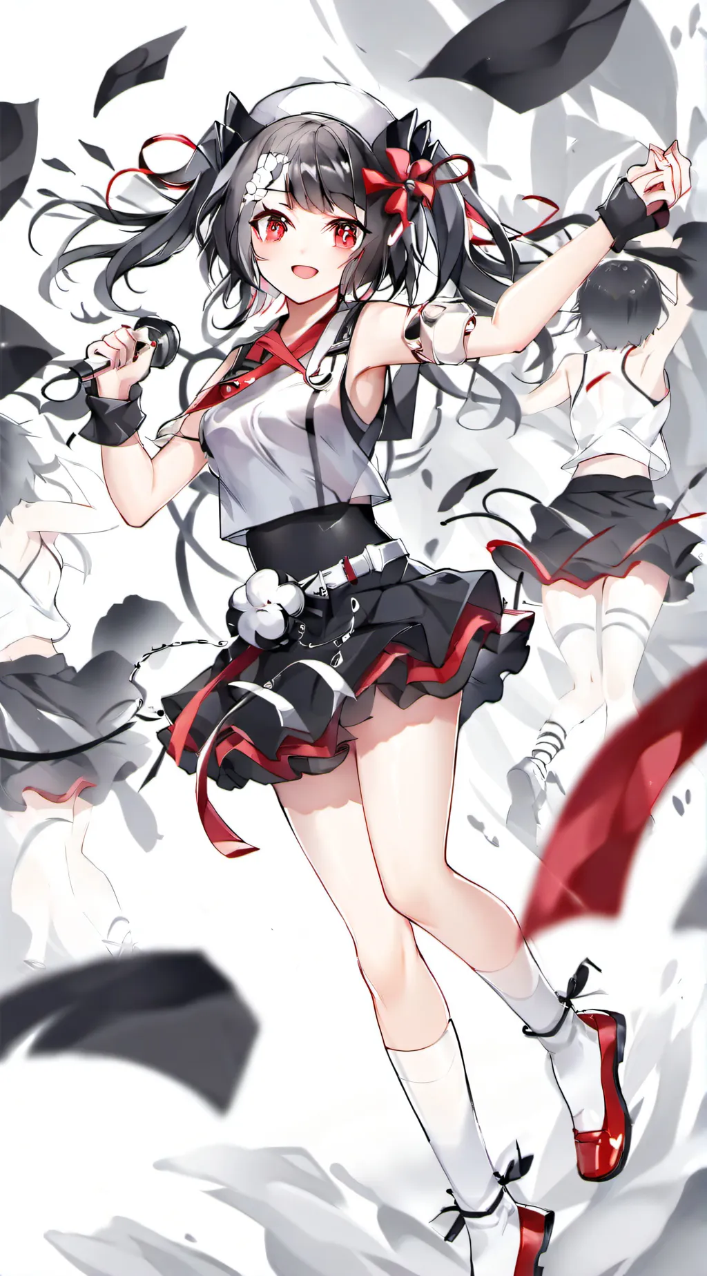 ai character: cheerleader infect background