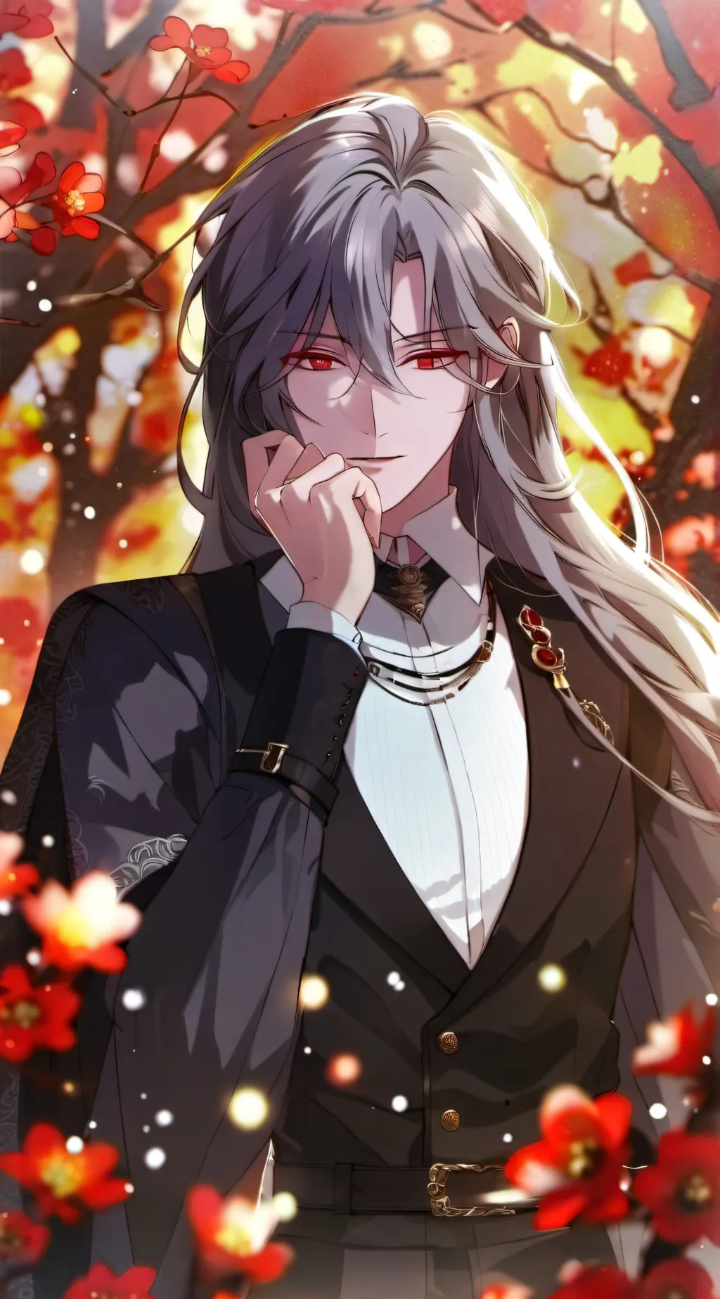 ai character: Ink background